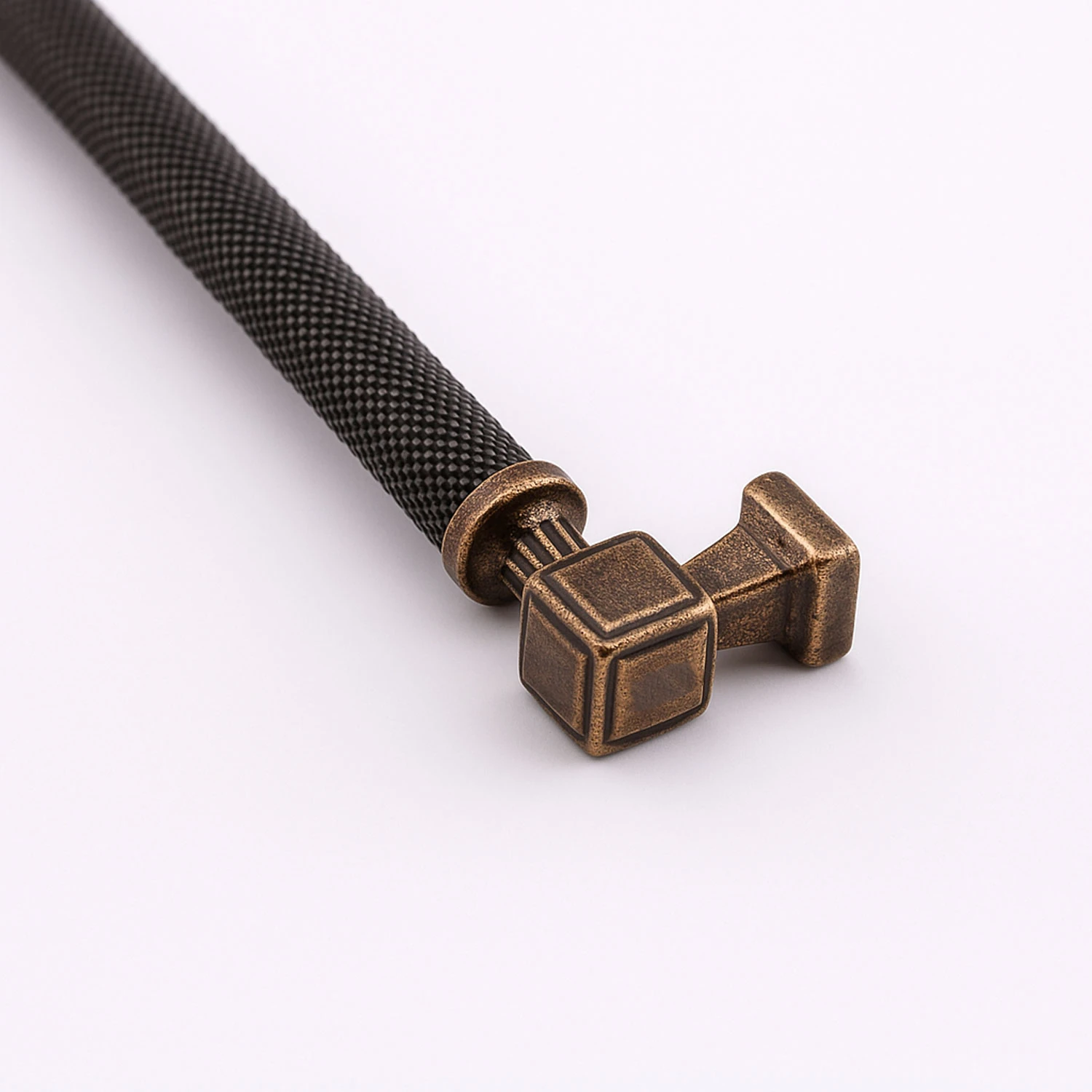 Talas Tırtıklı Antik Bakır Metal 288 mm Kulp Dayanıklı Kulpları Mobilya Çekmece Dolap Kapak Kulpu