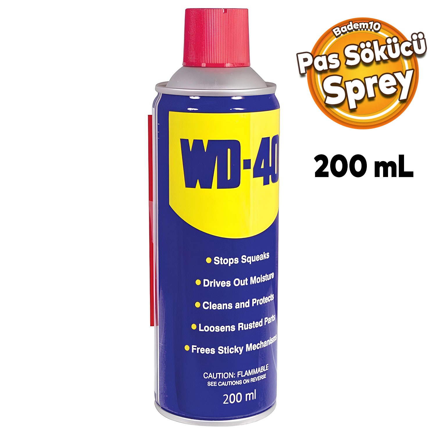 WD40 Yağlayıcı Ve Pas Sökücü Çok Amaçlı Sprey 200 ml