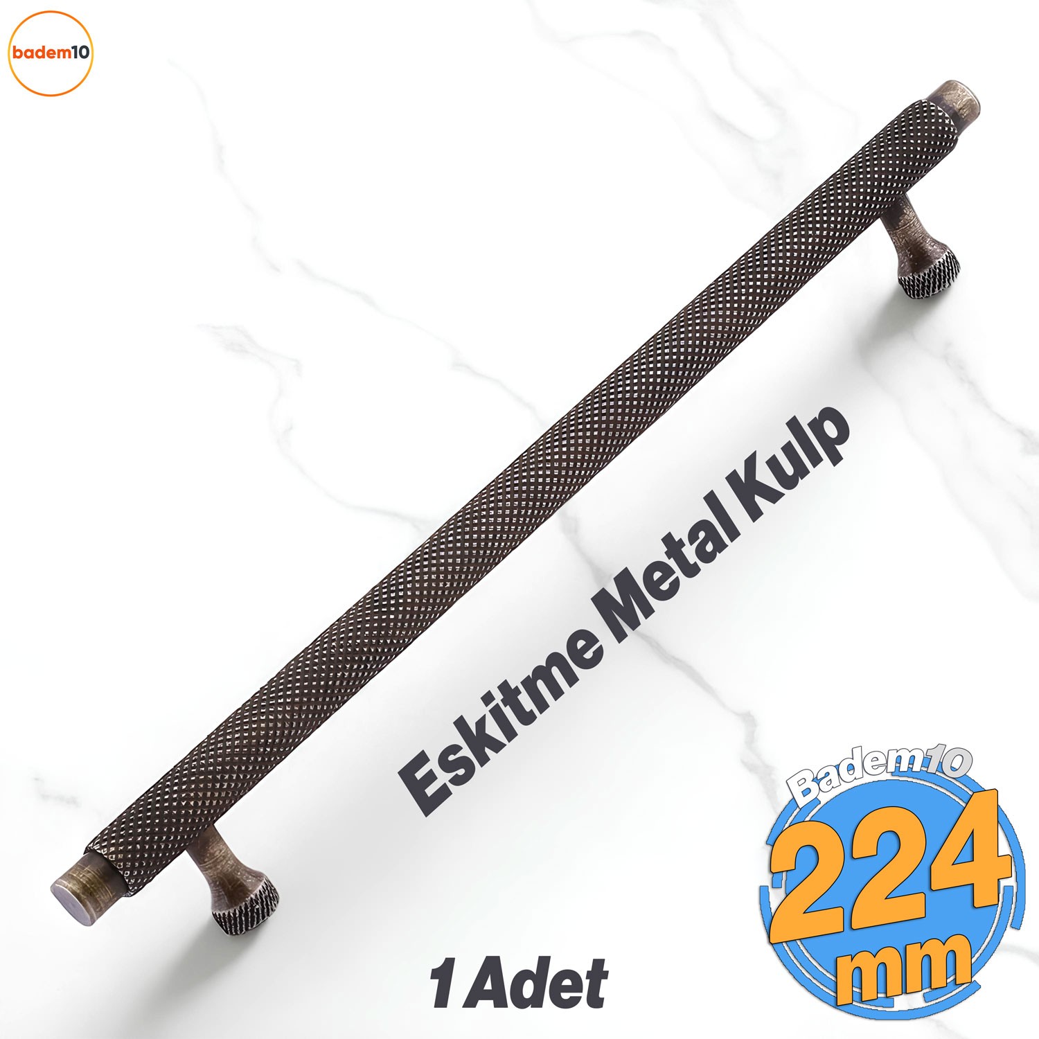 Martin Eskitme Antik Sarı Metal Kulp 224 mm Mobilya Çekmece Mutfak Dolabı Dolap Modern Kapak Kulplar