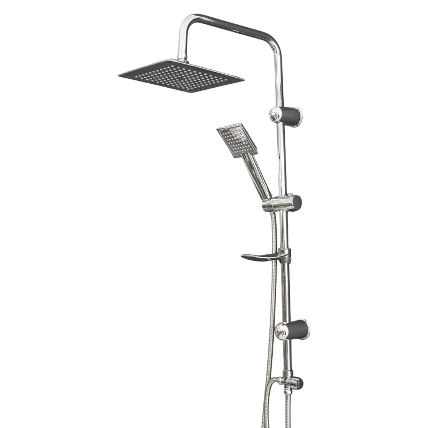 Kare Robot Tepe Duş Seti Takımı Yağmurlama Kare Banyo Duş Başlığı Sistemi Başlık Sabunluklu Duşu