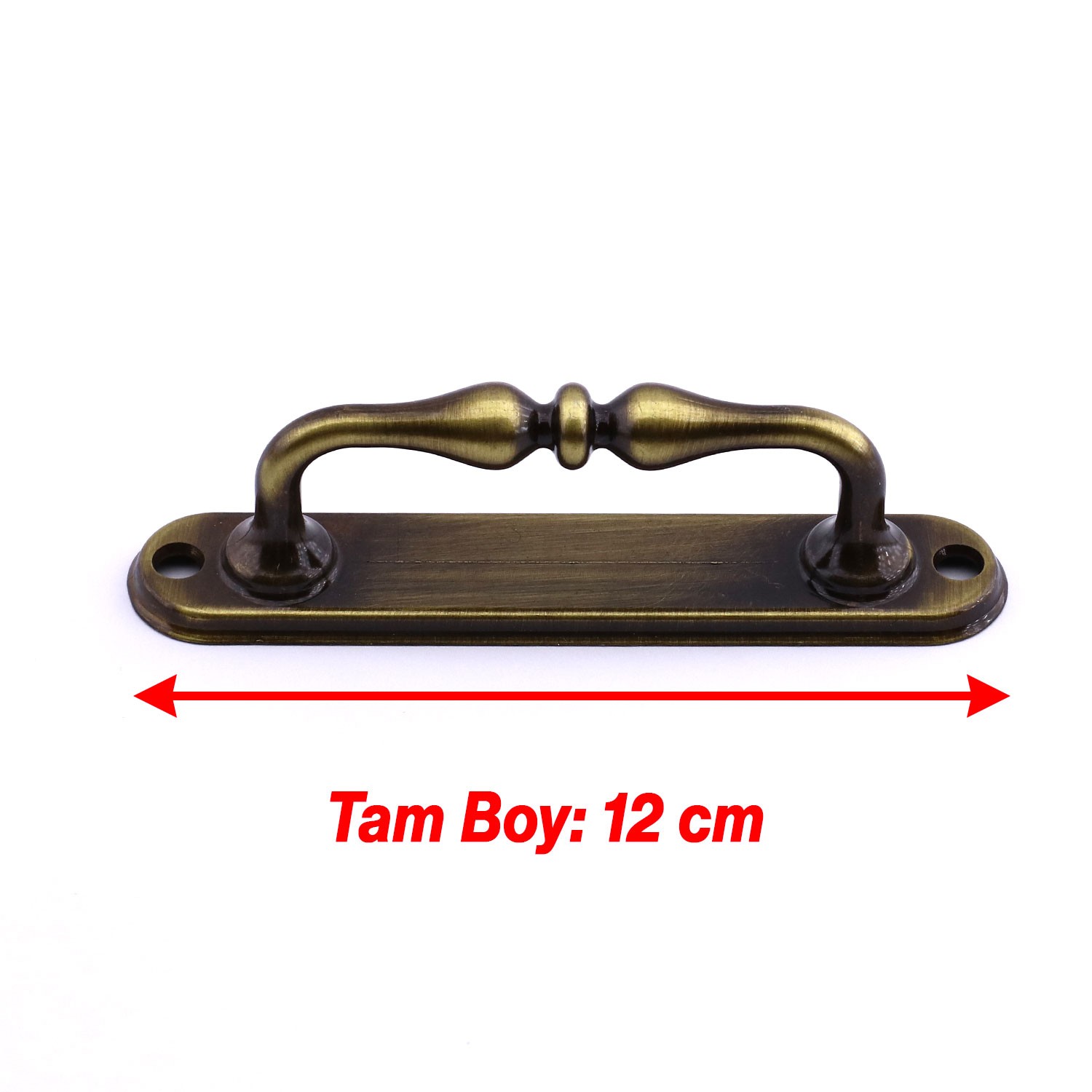 Eskitme Antik Sarı Metal Kapı Çekme Kolu 12 cm Dolap Mobilya Dolap Çekmece Tutamağı Kulp Kulpları