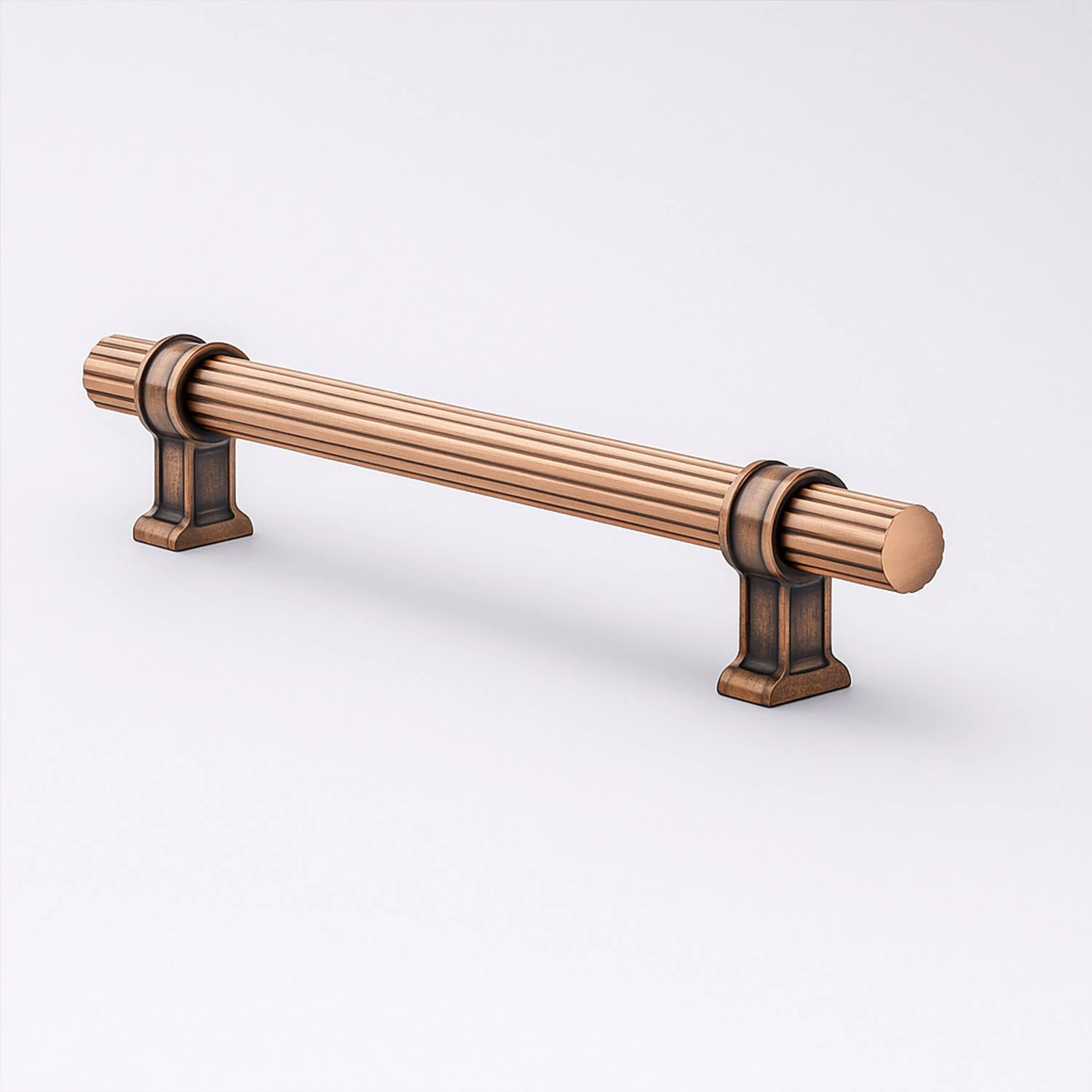 Hisar Soft Antik 224 mm Metal Çizgili Kulp Kulpu Kulpları Mobilya Çekmece Dolap Kapak Dayanıklı