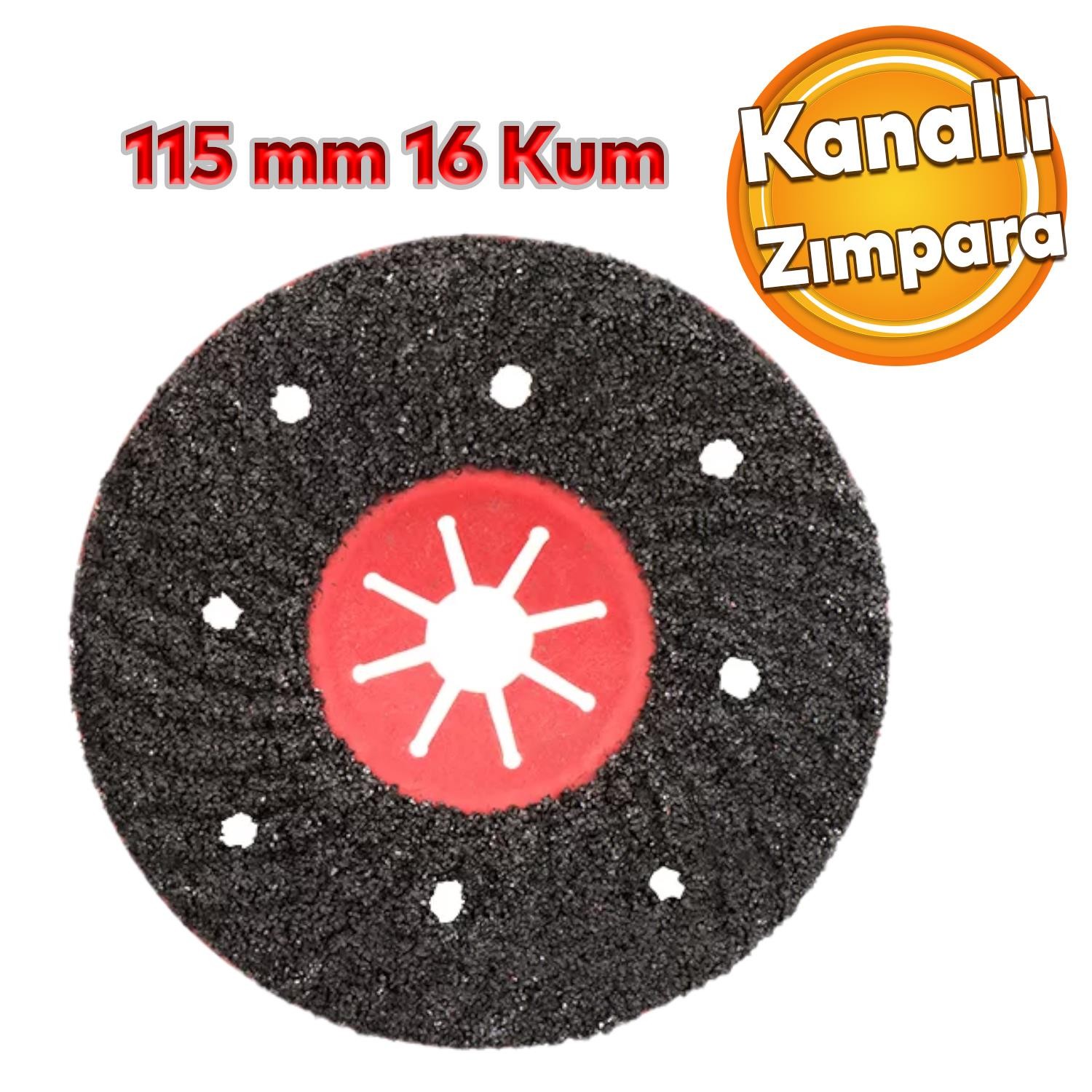 Kanallı Zımpara  FOX Ron 115 mm Taşlama Zımparalama Aşındırma