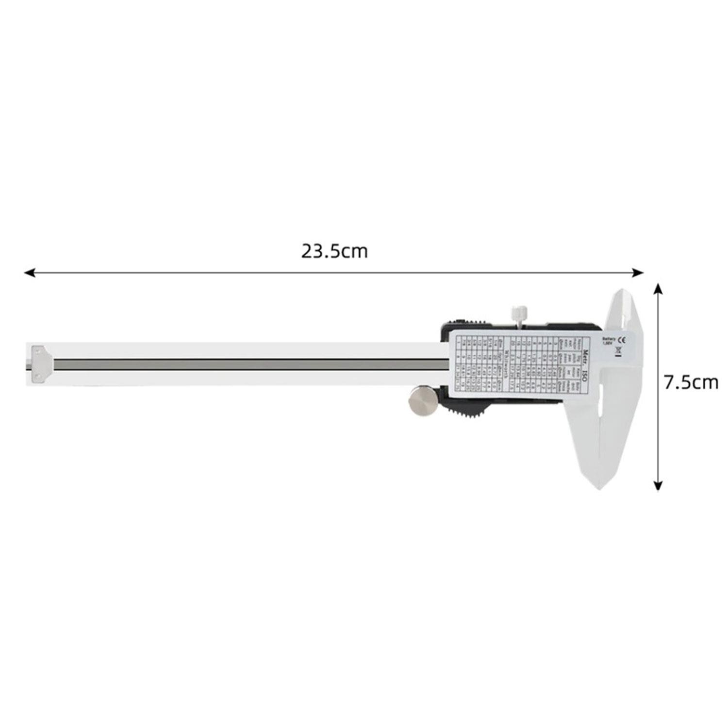 Dijital Kumpas Metal Çene 150 mm Plastik Kutulu LCD Ekran