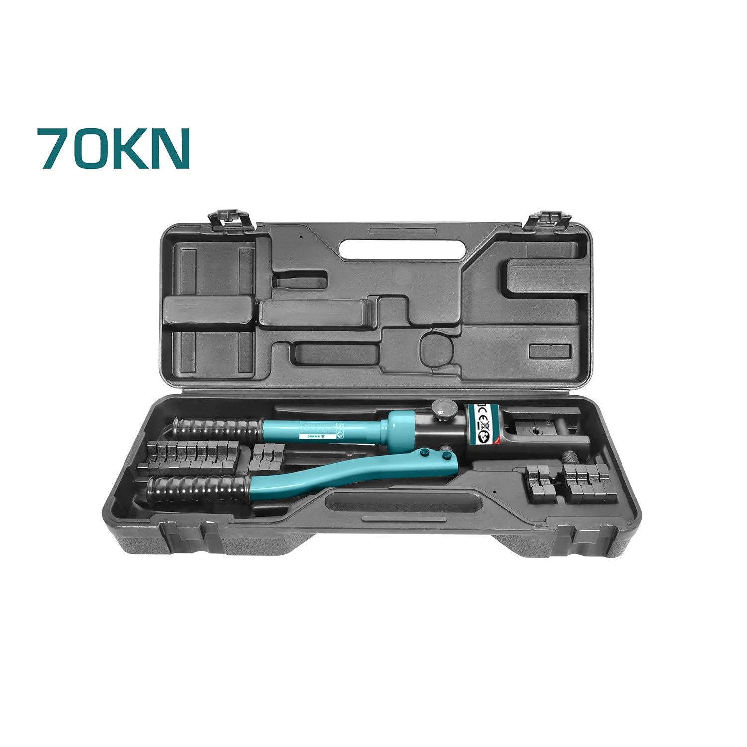 Hidrolik Papuç Sıkma Pensesi 16-300 mm Kablo Kesiti 70 KN Profesyonel Tip Krimp 7 Ton Elektrik Pano