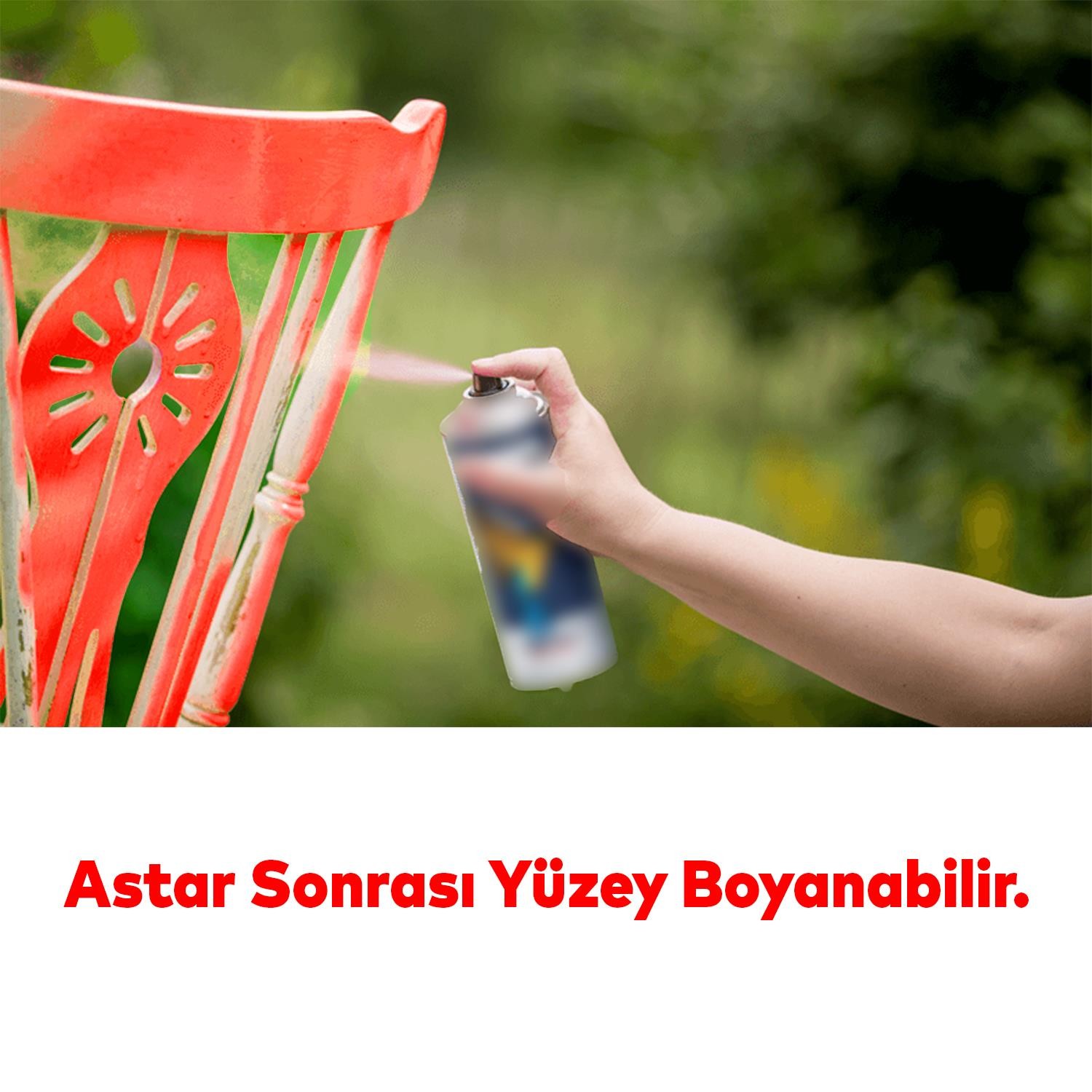 Dekor Ahşap Metal Cam Karton Plastik Pvc Yüzey Boya Öncesi Koruma Sprey Astar 400 ML KOD 677