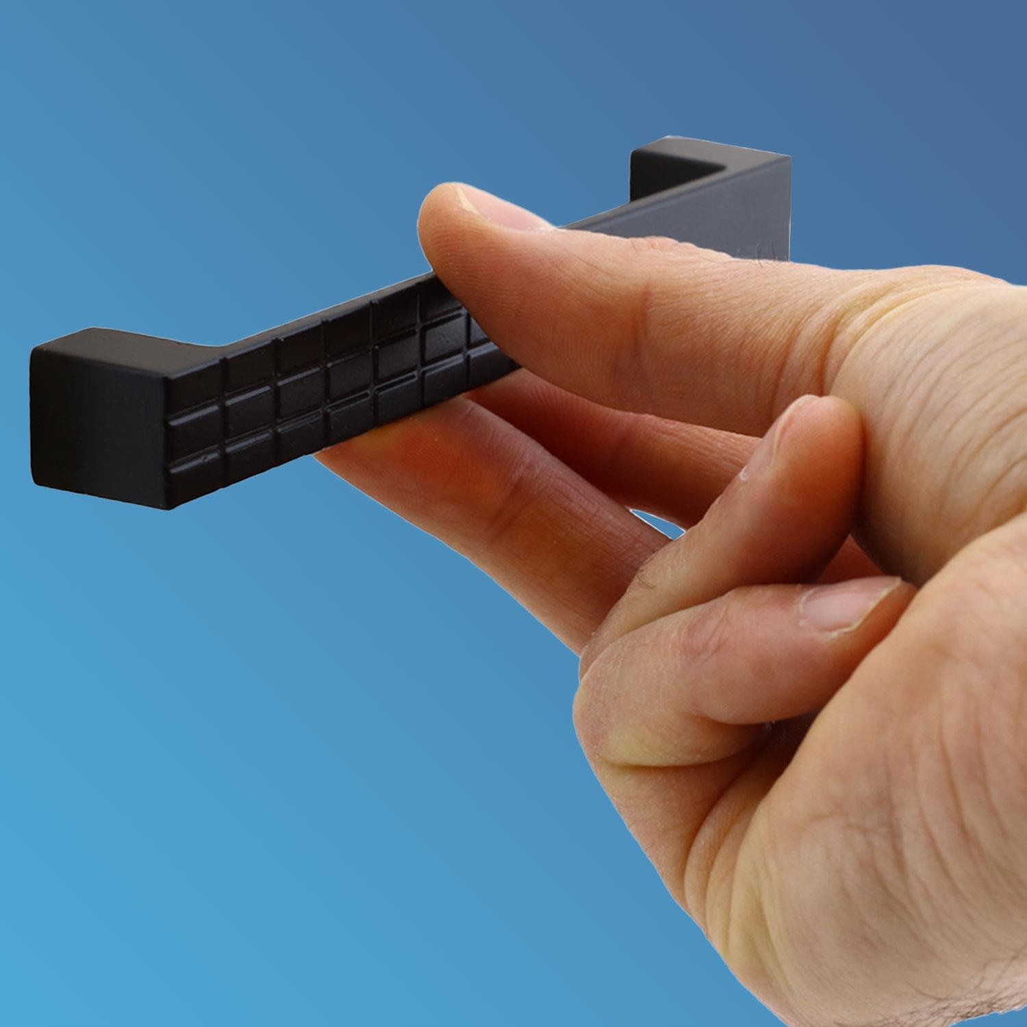 Bihter Desenli Mobilya Mutfak Dolabı Çekmece Dolap Kulpu Kulpları Kulbu Siyah 128 Mm Metal Kulp