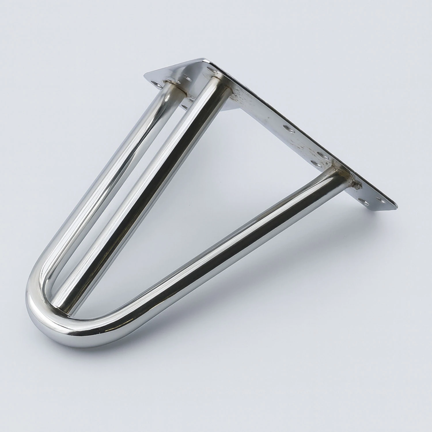 Martı 15 cm Gümüş Krom Metal Mobilya Ayağı Üçgen Modern Tasarım Koltuk Sehpa Masa TV Ünitesi Uyumlu