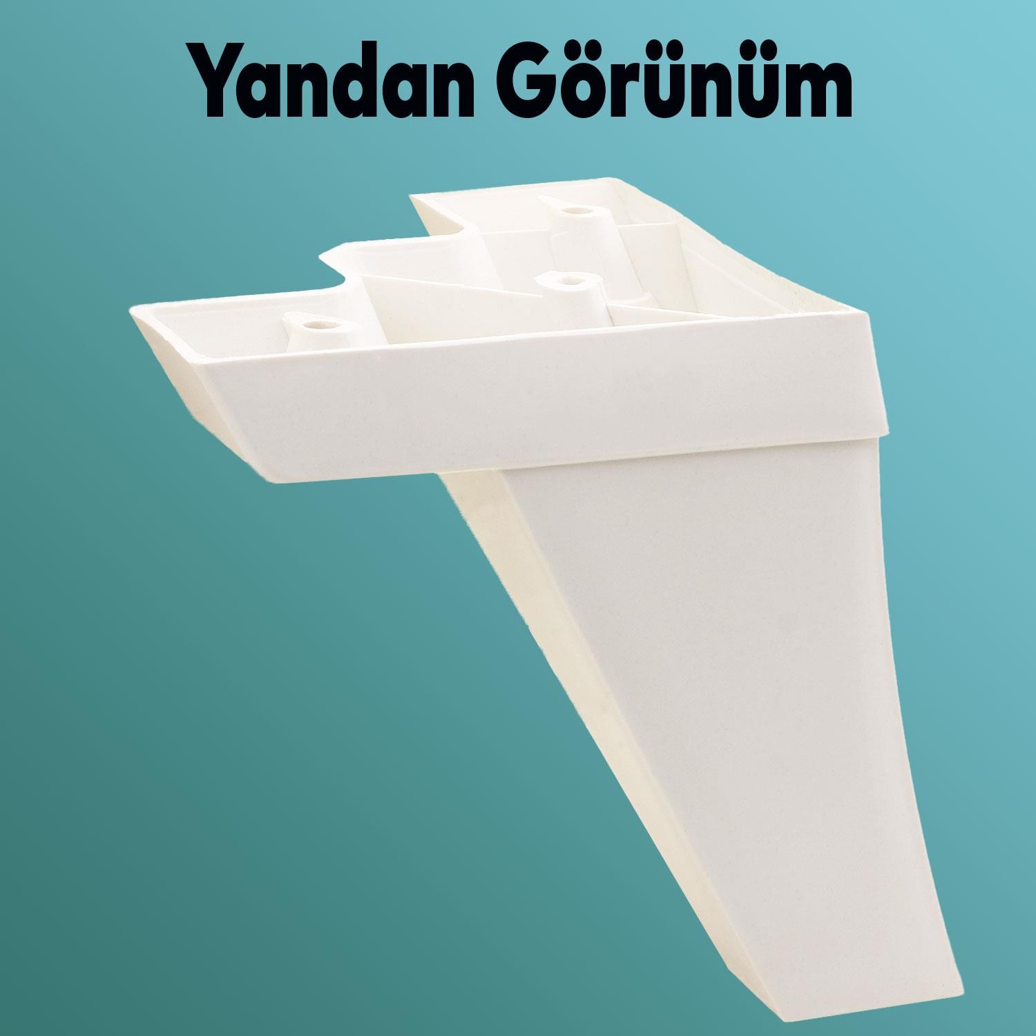 Venüs Lüks Mobilya Kanepe Sehpa Tv Ünitesi Koltuk Ayağı 14 Cm Beyaz Baza Ayakları