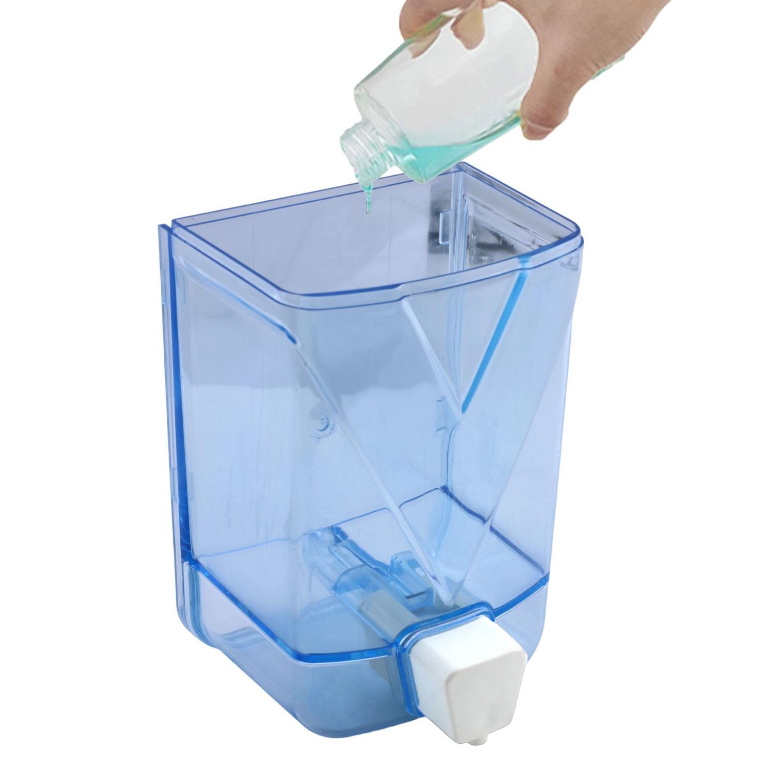 Sıvı Sabunluk Duvara Monte Sıvı Sabunluk Plastik 1000 cc Şeffaf