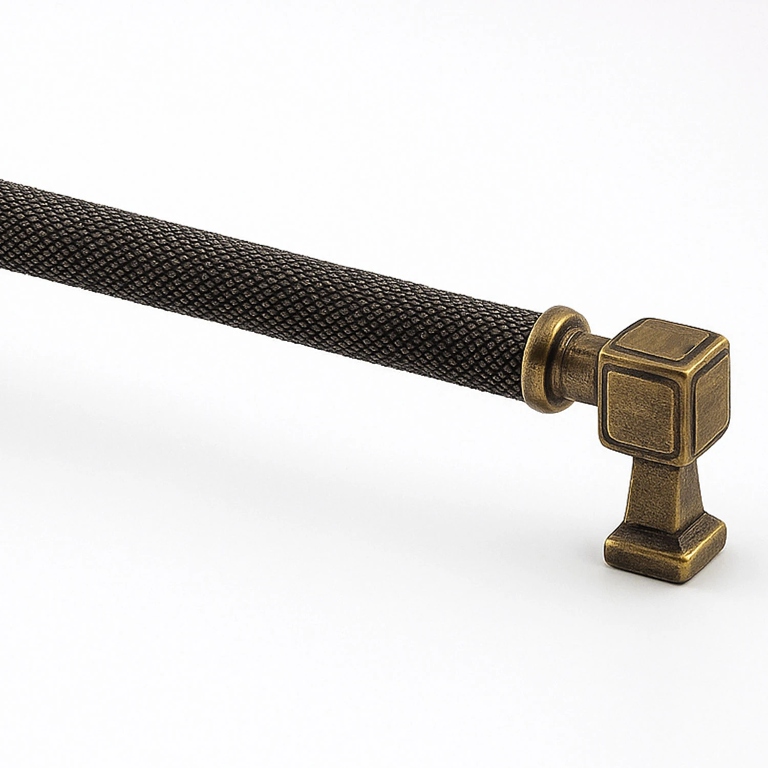 Talas Antik Sarı Tırtıklı Metal Kulp 288 mm Kapak Kulpu Dayanıklı Kulpları Mobilya Çekmece Dolap