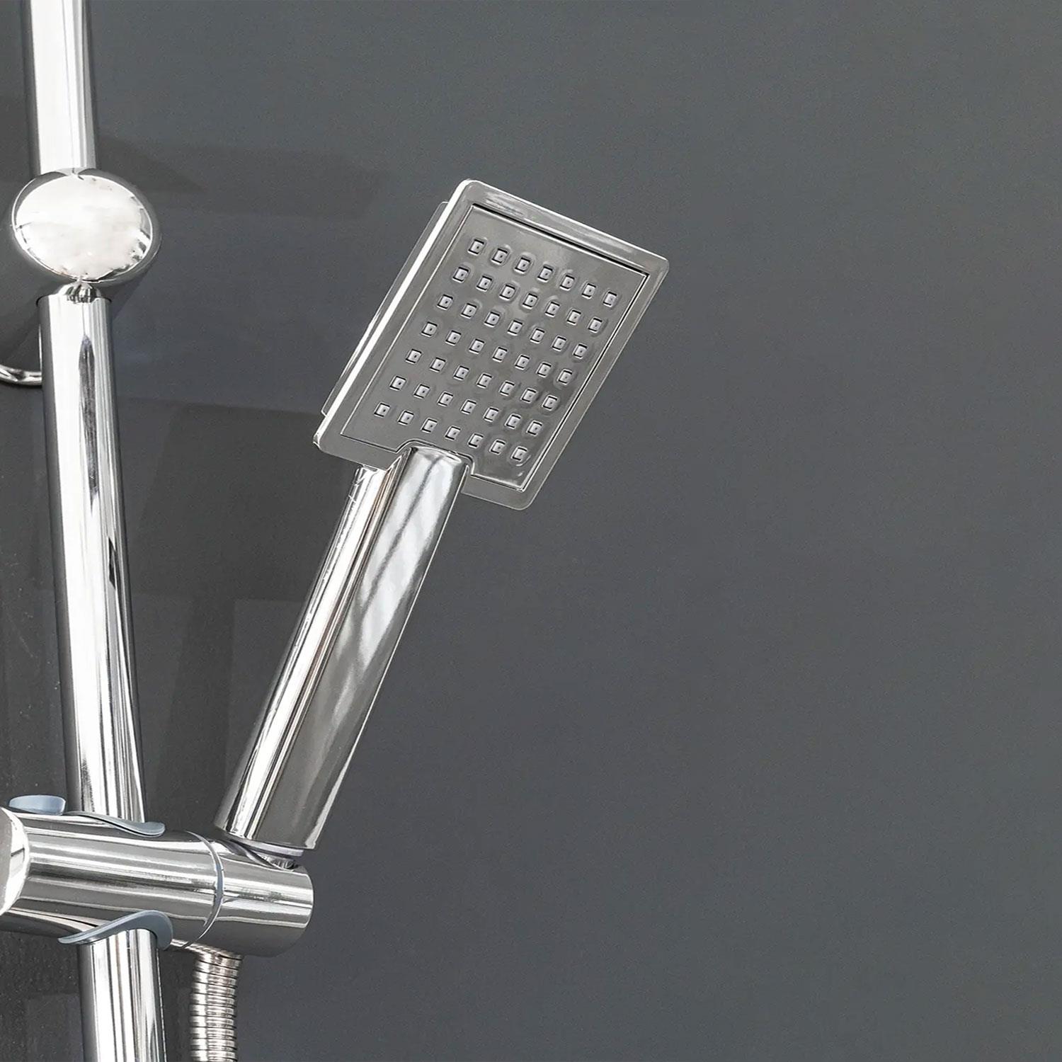 Kare Robot Tepe Duş Seti Takımı Yağmurlama Kare Banyo Duş Başlığı Sistemi Başlık Sabunluklu Duşu