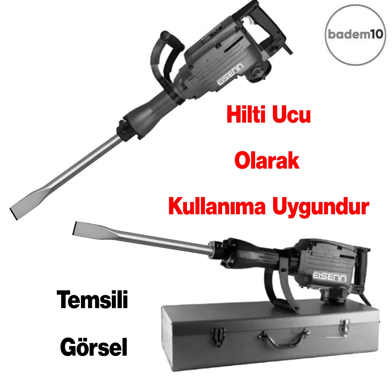 Sds Max Şaftlı Keski 18 mm x 400 mm x 25 mm Hilti Ucu Beton Taş Kaya Kırıcı Kırma Adaptörü
