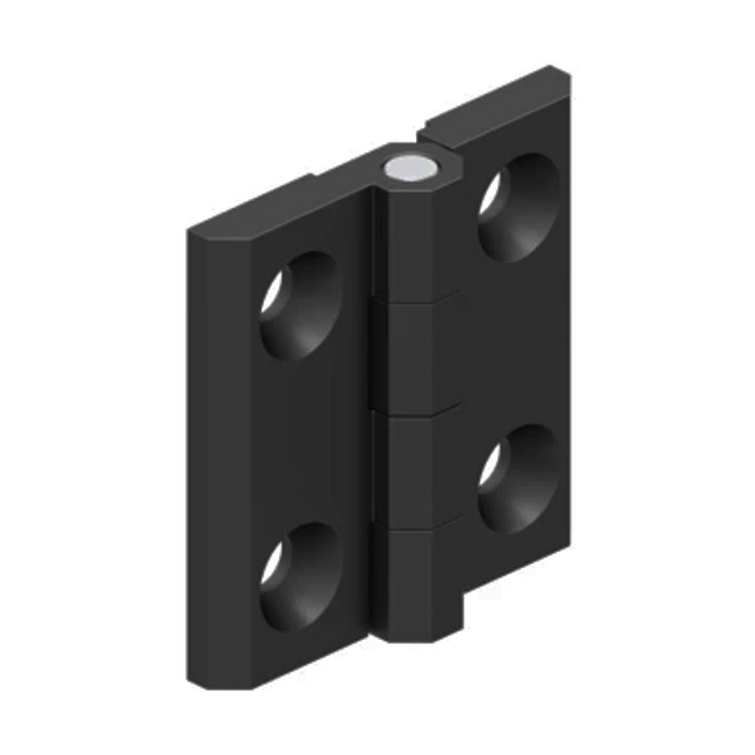 Metal Yaprak Menteşe Mat Siyah 50 x 50 mm