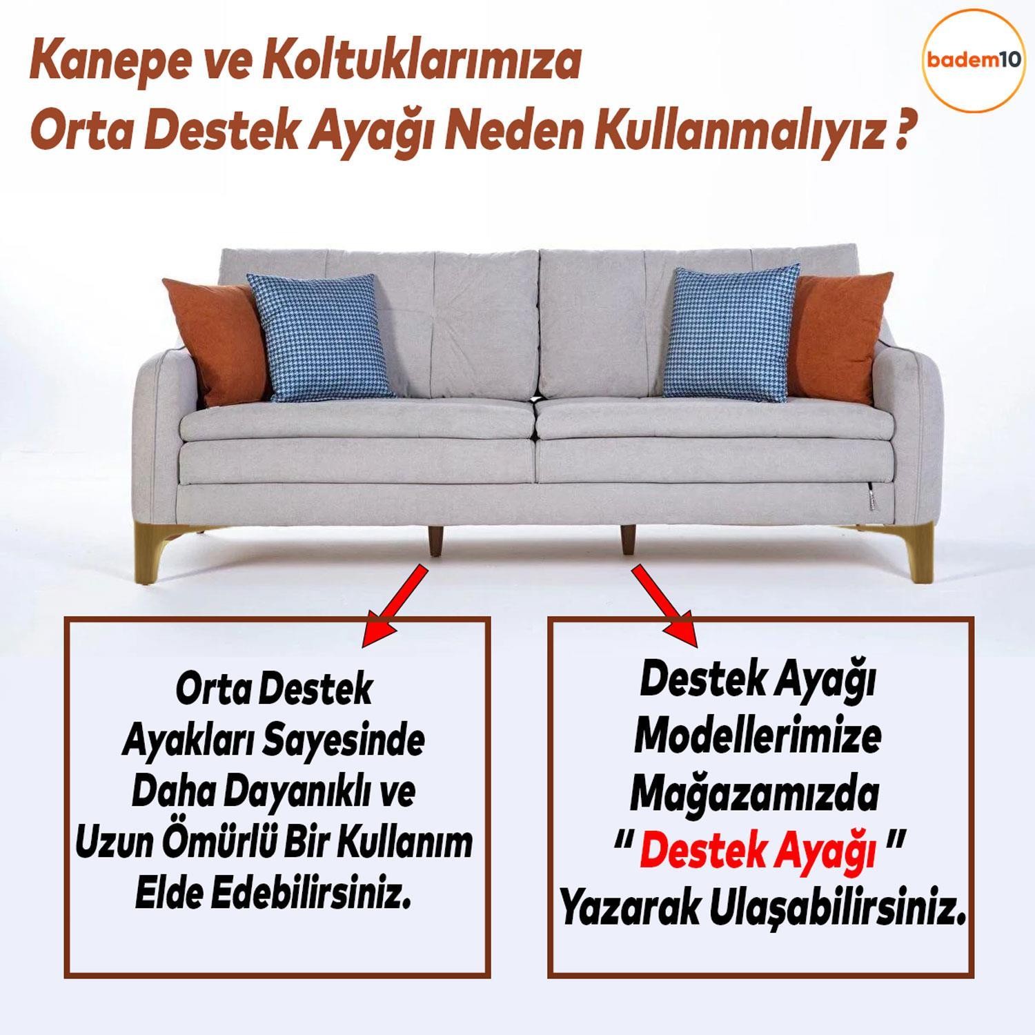 Dolap Mobilya Kanepe Sehpa Tv Ünitesi Koltuk Ayağı 10 Cm Koyu Ceviz Ayakları (4 ADET)