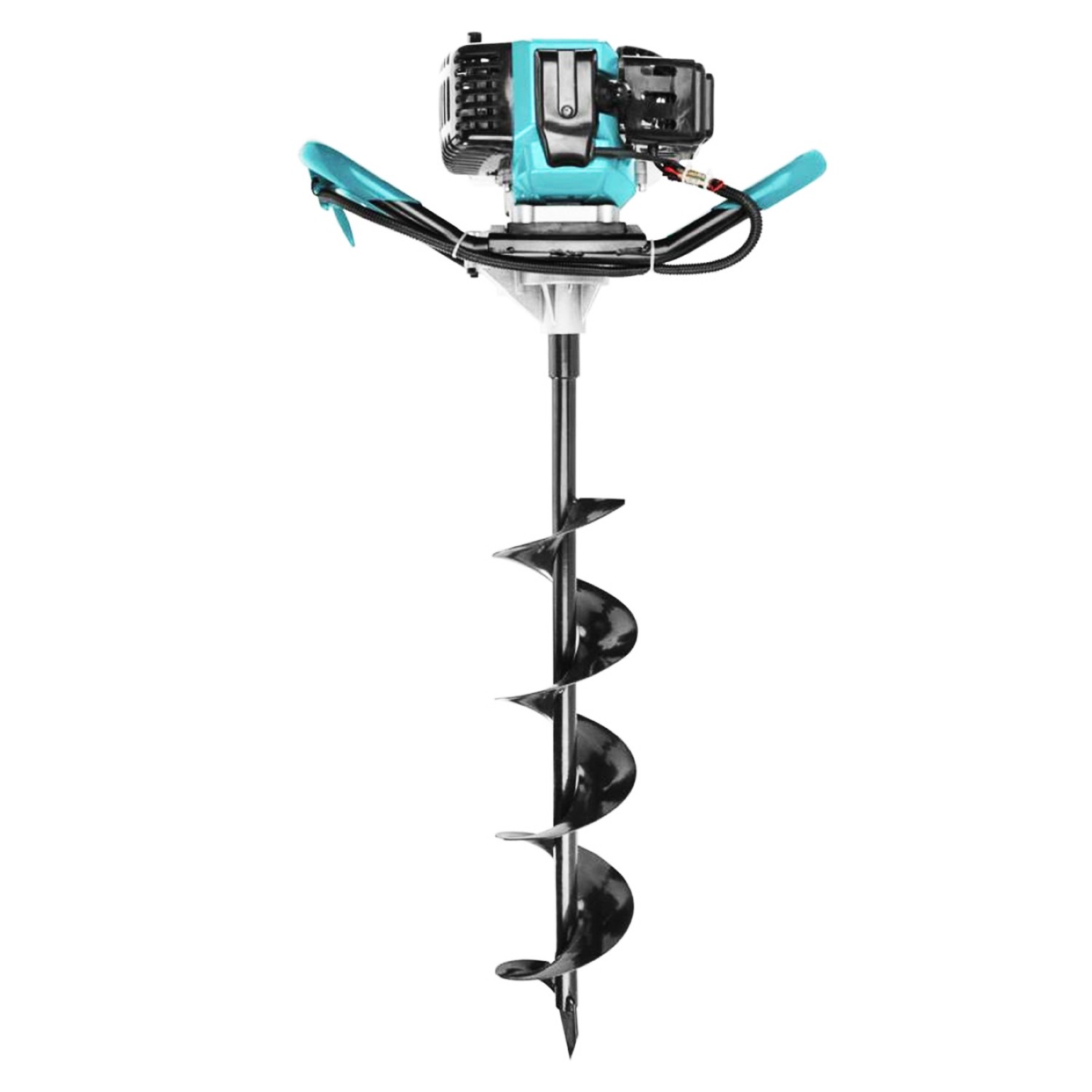 Benzinli Zemin Delme Burgu Makinesi Delik Açma 1.4 KW Fide Dikme Total Toprak Seti 150 mm 800 mm