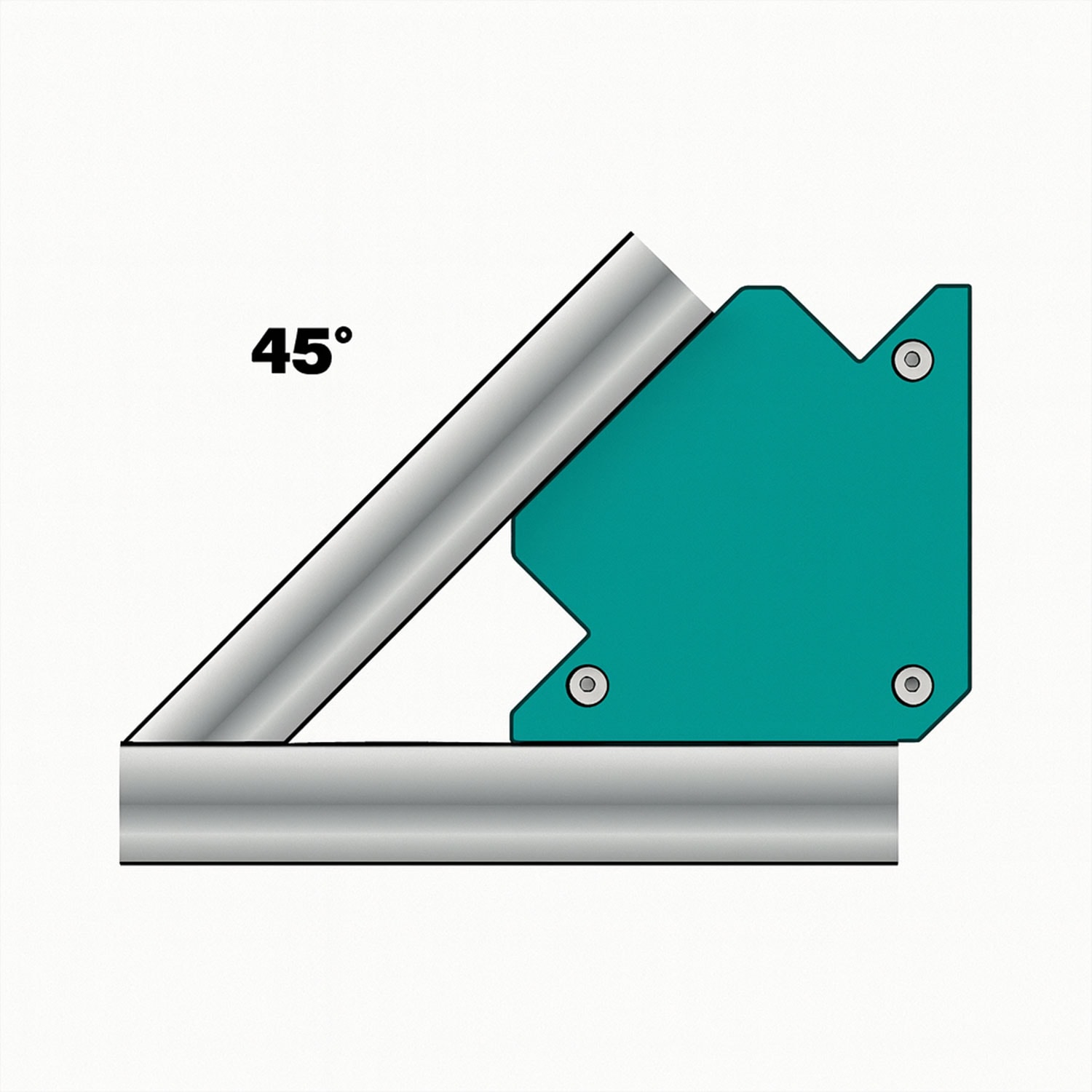 Manyetik Kaynak Köşe Tutucu 4" Mavi Güçlü Mıknatıs Kaynak Aparatı Metal Montaj Aparatı