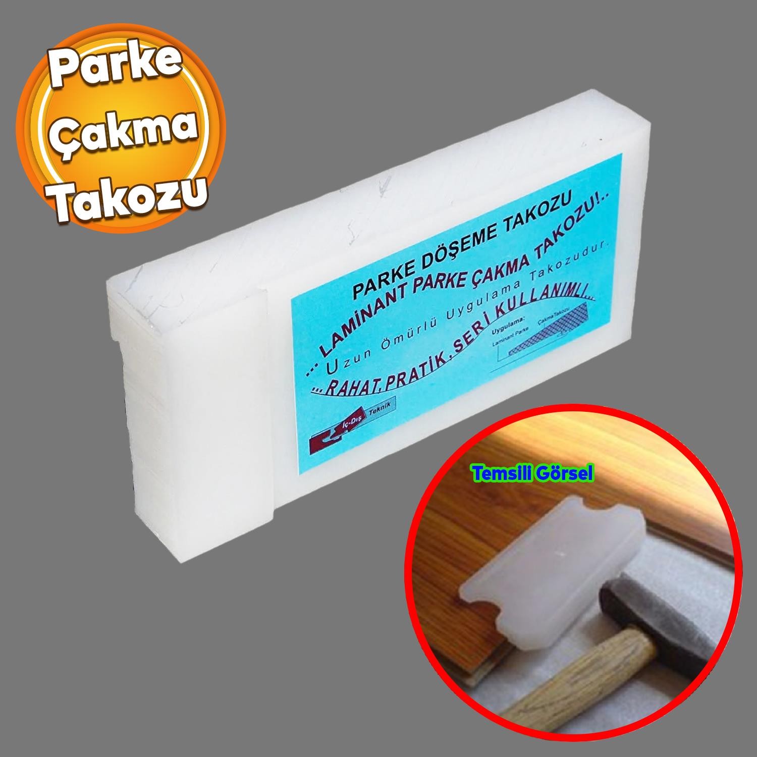 Zemin Parke Döşeme Takozu Beyaz 15 cm 7 cm Polyamid Laminant Parke Çakma Takozu