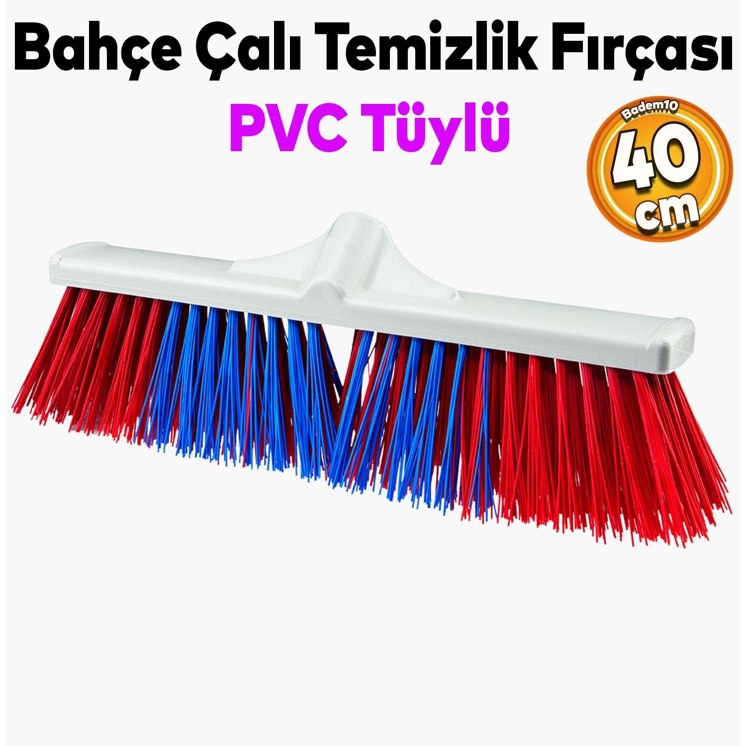 Fırça Plastik Tüylü Bahçe Çalı Fırçası Temizlik Alan Fırçası 40 cm