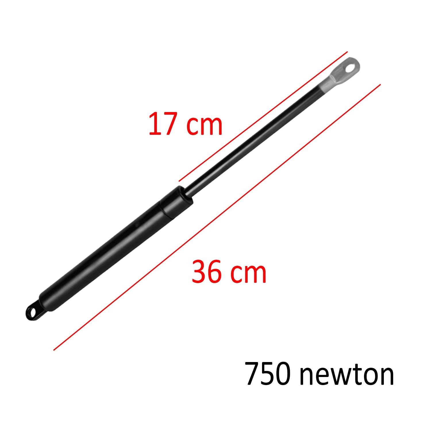 Baza Makası Gazlı Amartisör Pistonu 750 Newton 36 cm Baza Üst Kapak Kaldırma Mekanizması 2 Adet