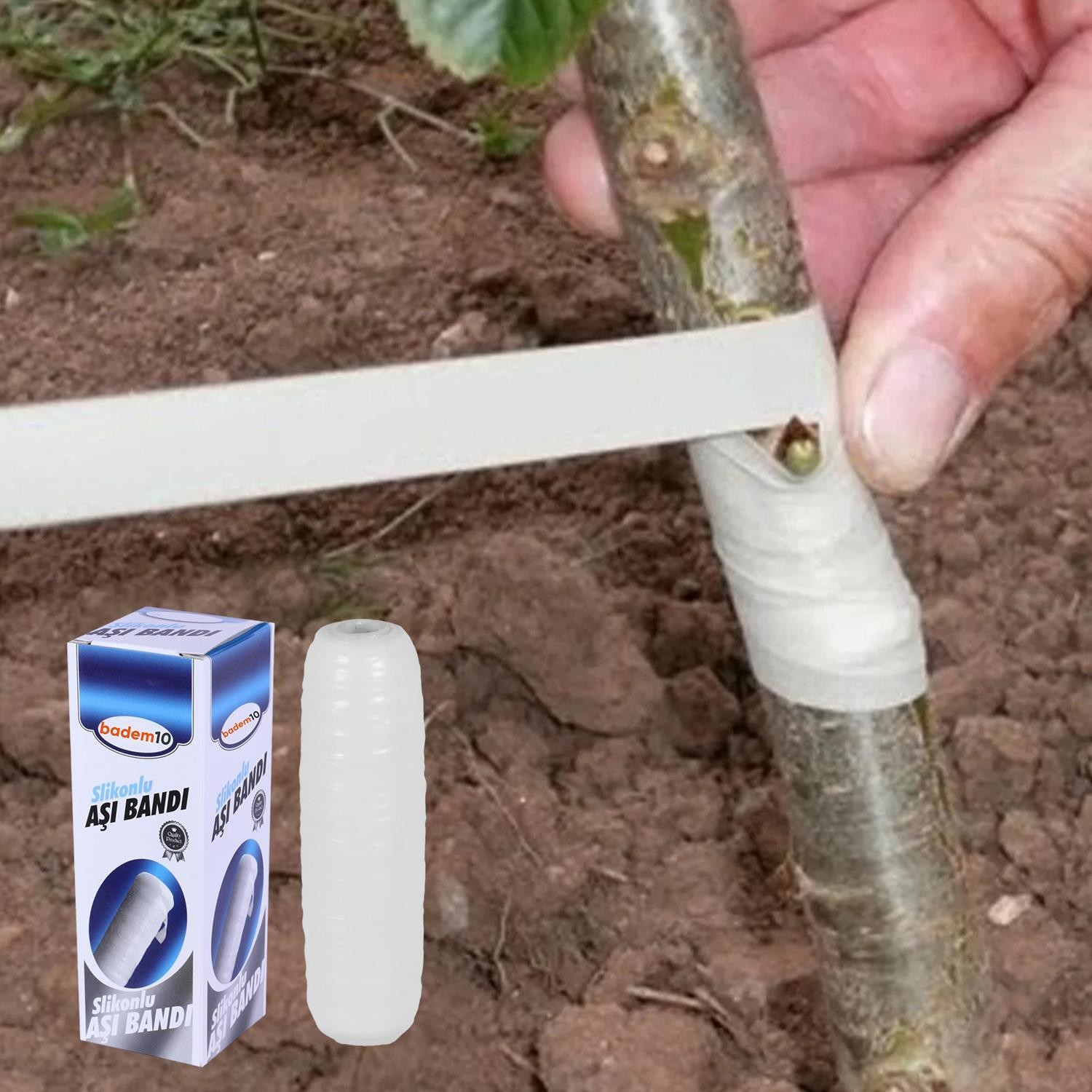 Ağaç Dal Aşılama 4'Lü Seti Plastik Saplı Bıçak Çakı Soğuk Aşı Macunu Şeffaf Bant Bağ Budama Bıçağı