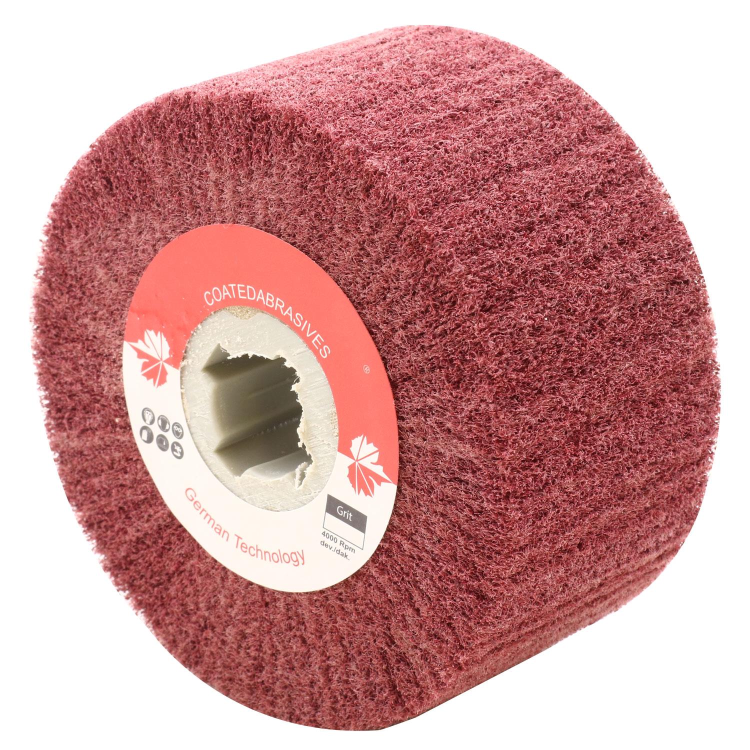 Volker Kırmızı Mop Zımpara Keçe Aşındırıcı 150 Kum 100 x 50 x 19