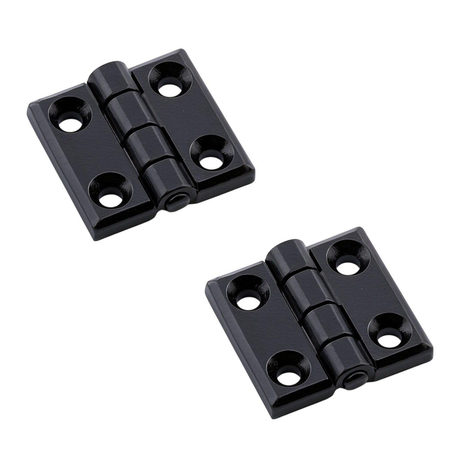 Siyah Metal Mini Yaprak Menteşe 30x30mm Dayanıklı Mobilya Kapı Dolap Çekmece Kapak Aksesuar Bağlantı