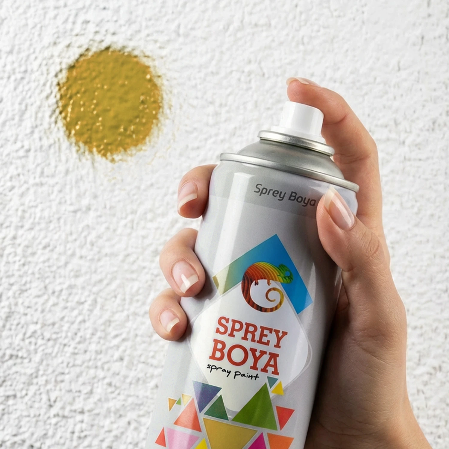 Sarı Sprey Boya 400 ml – Metal Ahşap Plastik Beton Yüzeylere Uygun Hobi Dekoratif Amaçlı Sprey Boya