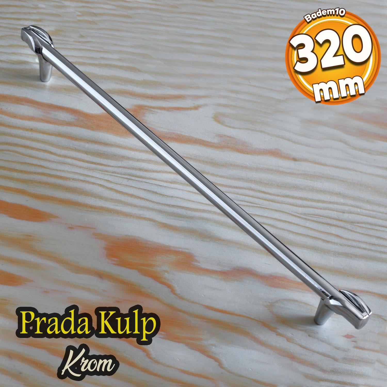 Prade 320 mm Krom Kulp Metal Mobilya Çekmece Mutfak Dolap Kapak Kulpları Kulbu Dolabı Kulpu