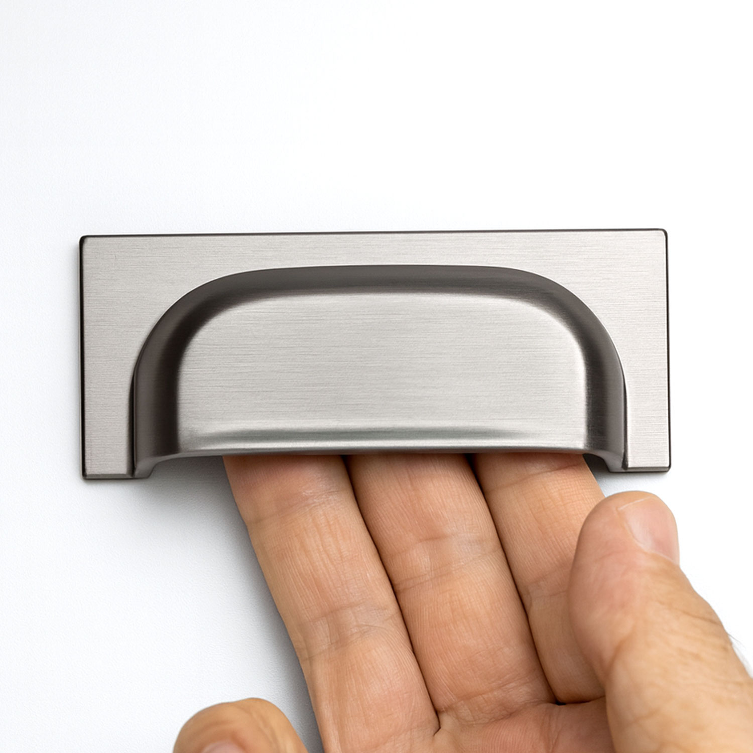 Vira Füme Metal Modern Kulp 64 mm Mobilya Çekmece Dolap Kapak Kulpu Ergonomik Dayanıklı Şık Tasarım