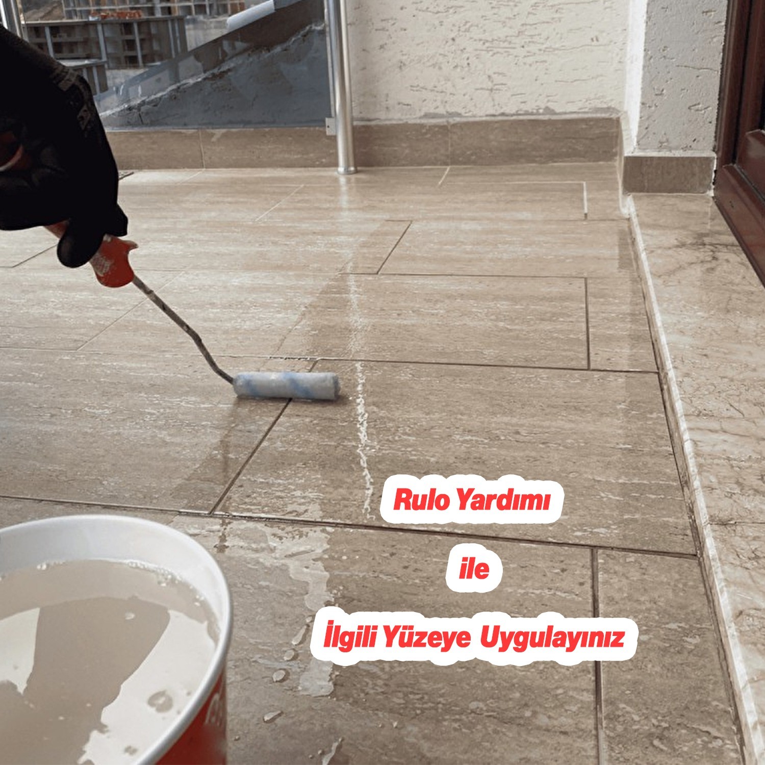 Sıvı Cam Su Yalıtım 4 kg Şeffaf Renk Proliquid 390 Seramik Mermer Fayans Banyo Wc Balkon İzolasyon 
