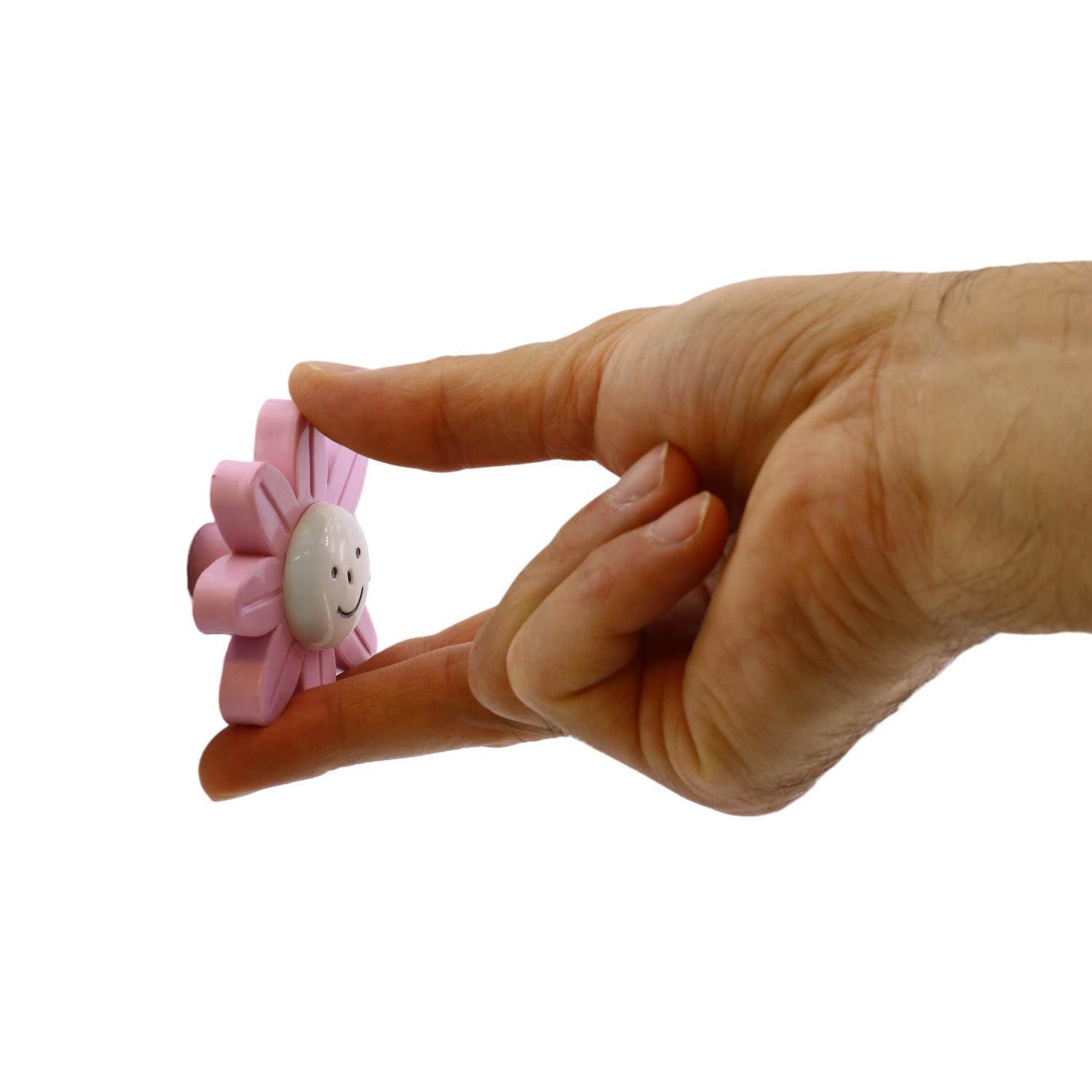 Plastik Papatya Gülücüklü Pembe Mobilya Çoçuk Odası Dolabı Kapak Kulpu Çekmece Kulbu 1 ADET