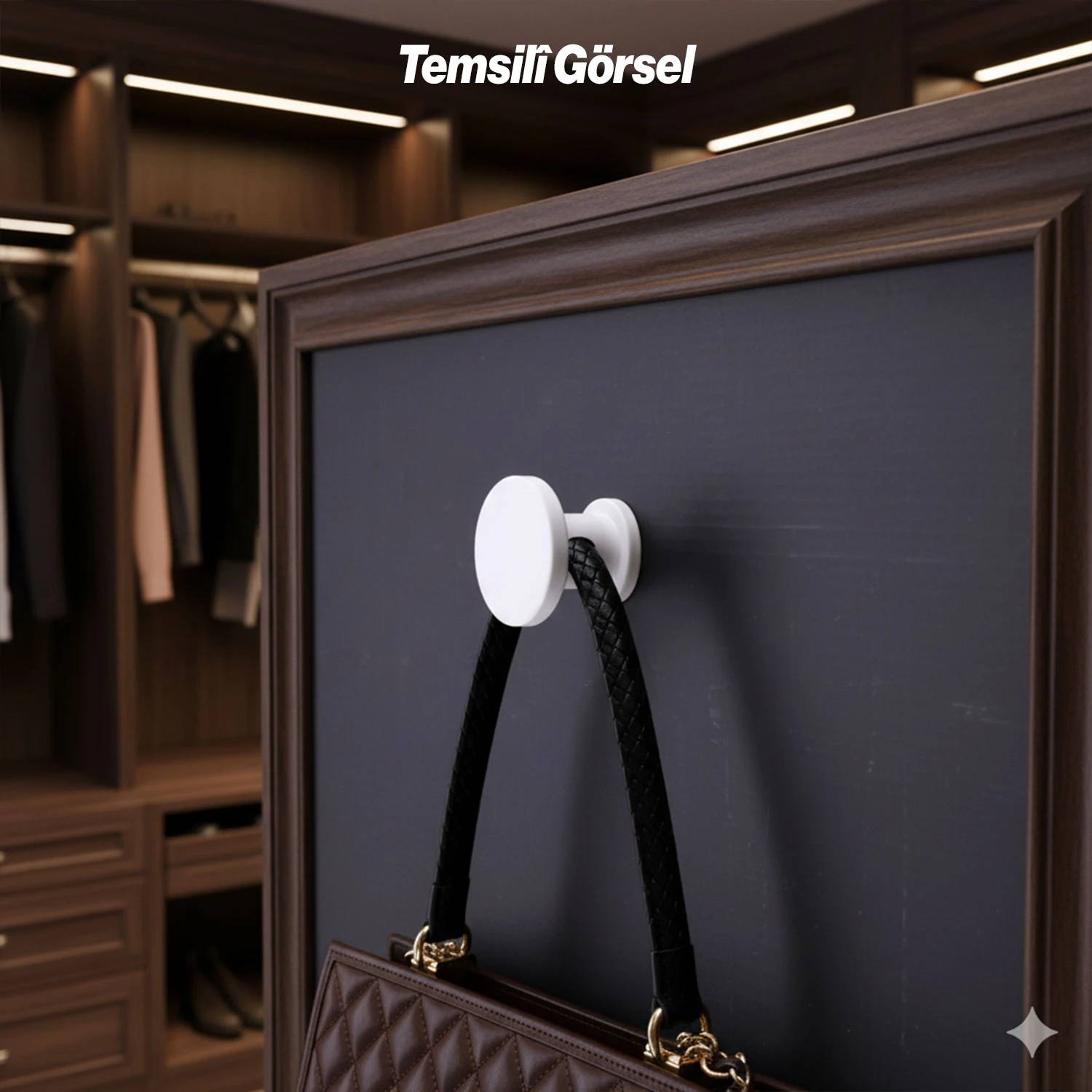 Alex 70 mm Beyaz Askı Portmanto Vestiyer Banyo Mutfak Askısı Askılık Duvar Vidalı Çanta Elbise Asma