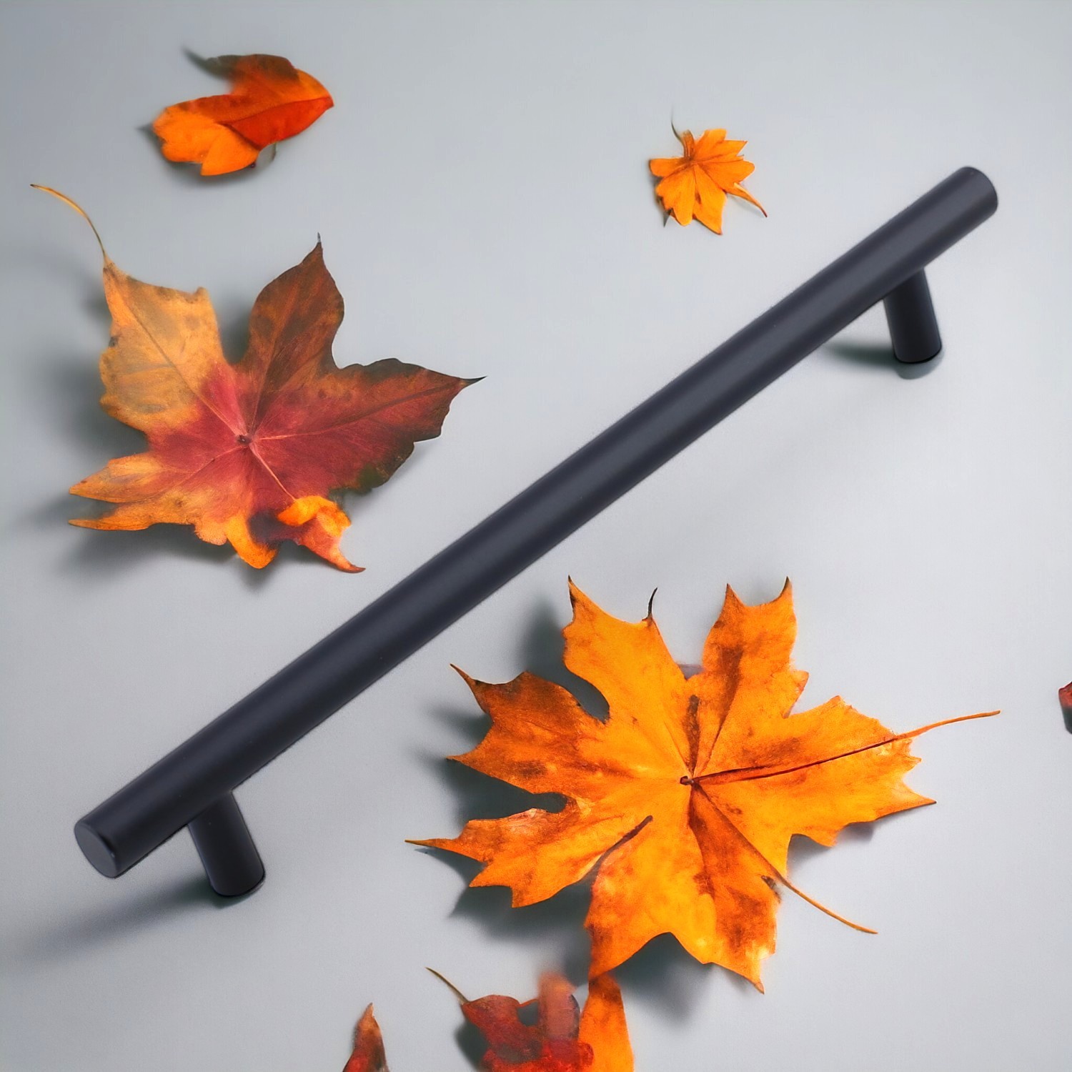 Çubuk Mat Siyah Metal Kulp 512 mm 51.2 cm Mobilya Mutfak Çekmece Dolap Dolabı Kulpu Kulbu Kulplar