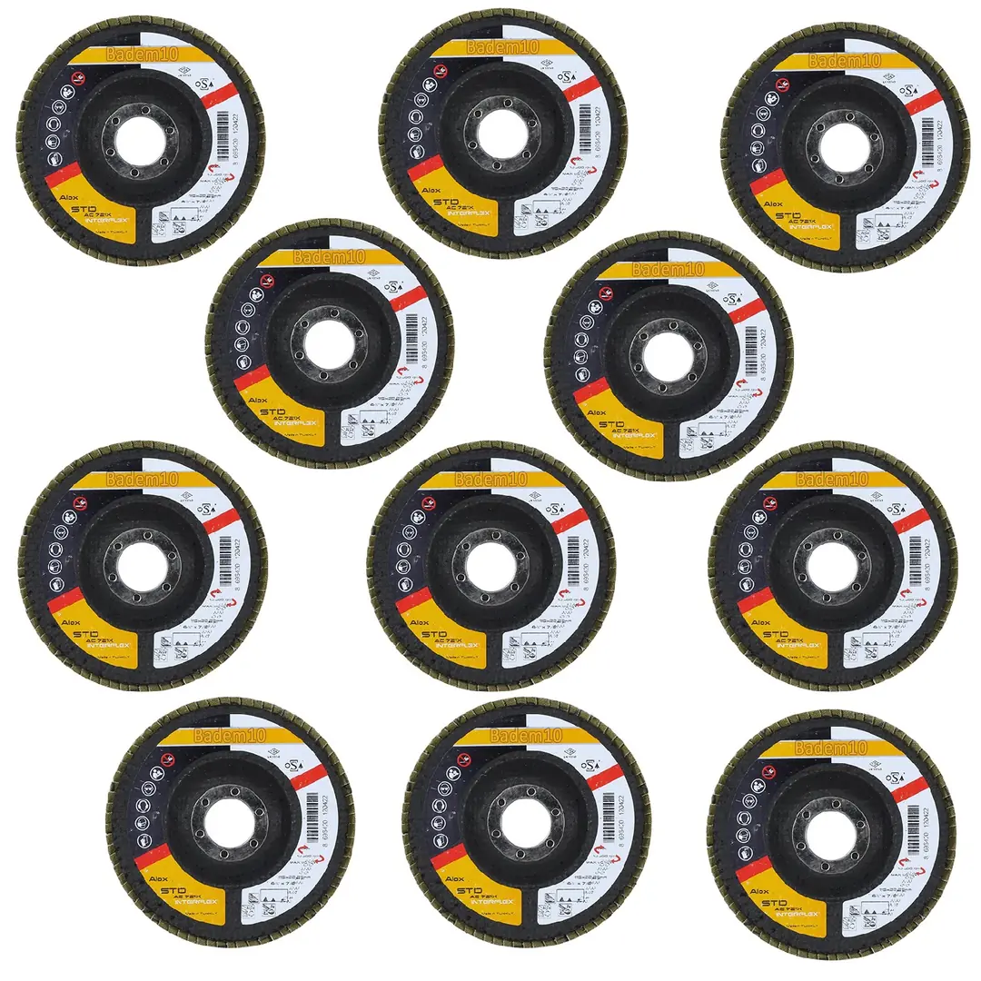 Avuç İçi Taşlama Flap Disk Zımpara Çapı 115 mm 60 Kum Zımparalama