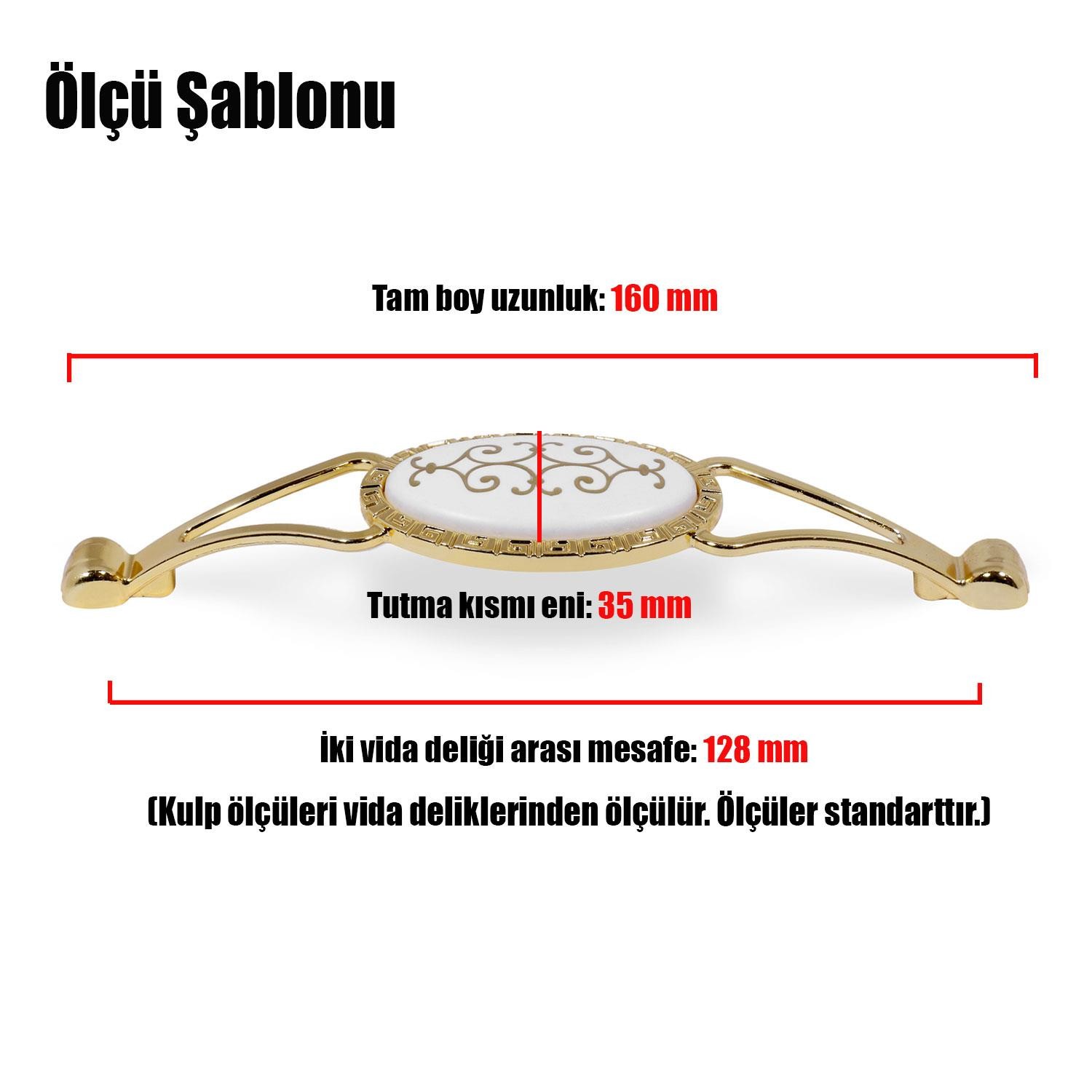 Seçil Çekmece Dolap Dolabı Kapak Kulpu Kulpları Kulbu 128 Mm-12.8 Cm Gold Metal Kulp Mobilya Mutfak