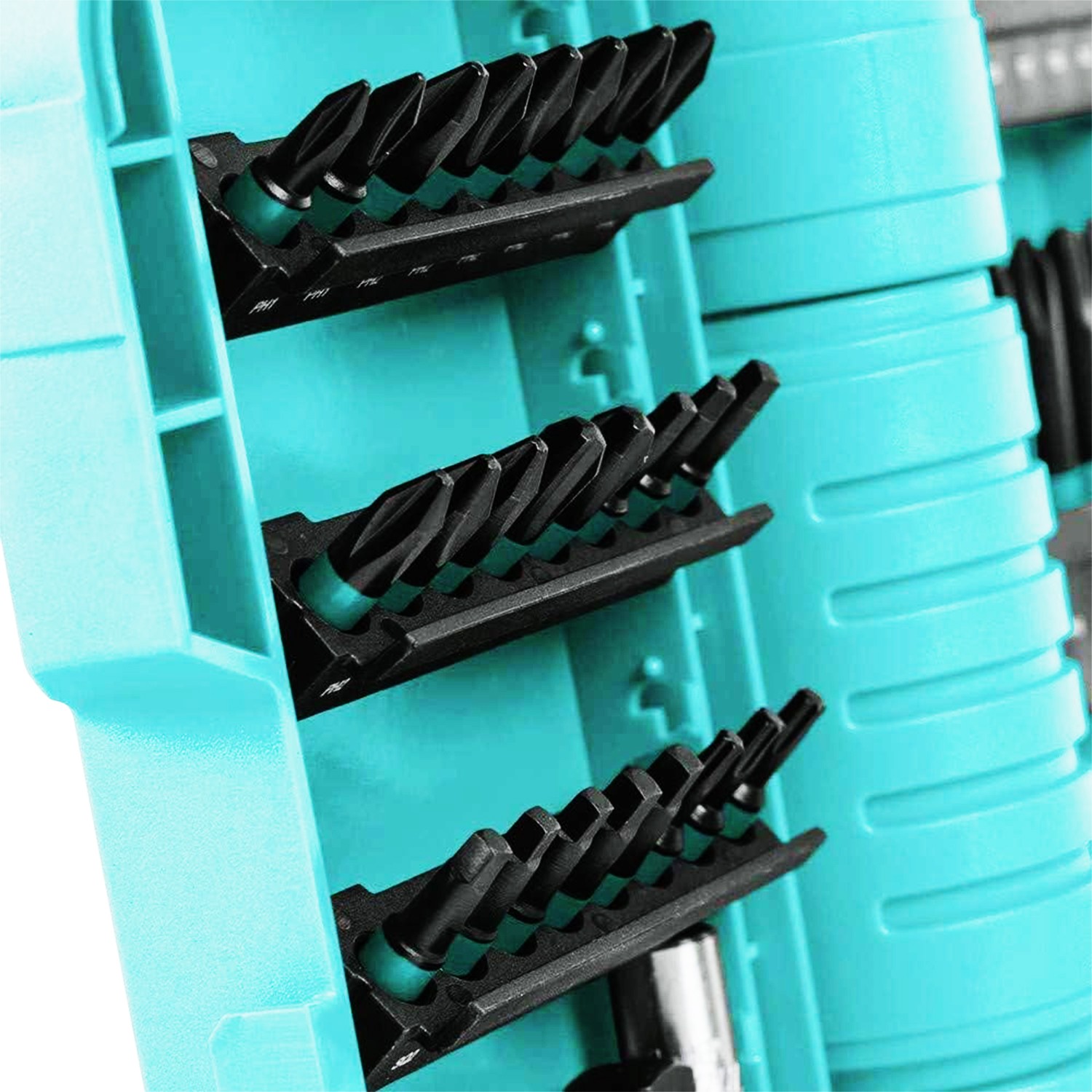 Mıknatıslı Darbeli Bits Uç Seti 49 'lu Set PZ PH SL Torx HSS Delme Ucu Somun Adaptör Ucu Tutucu