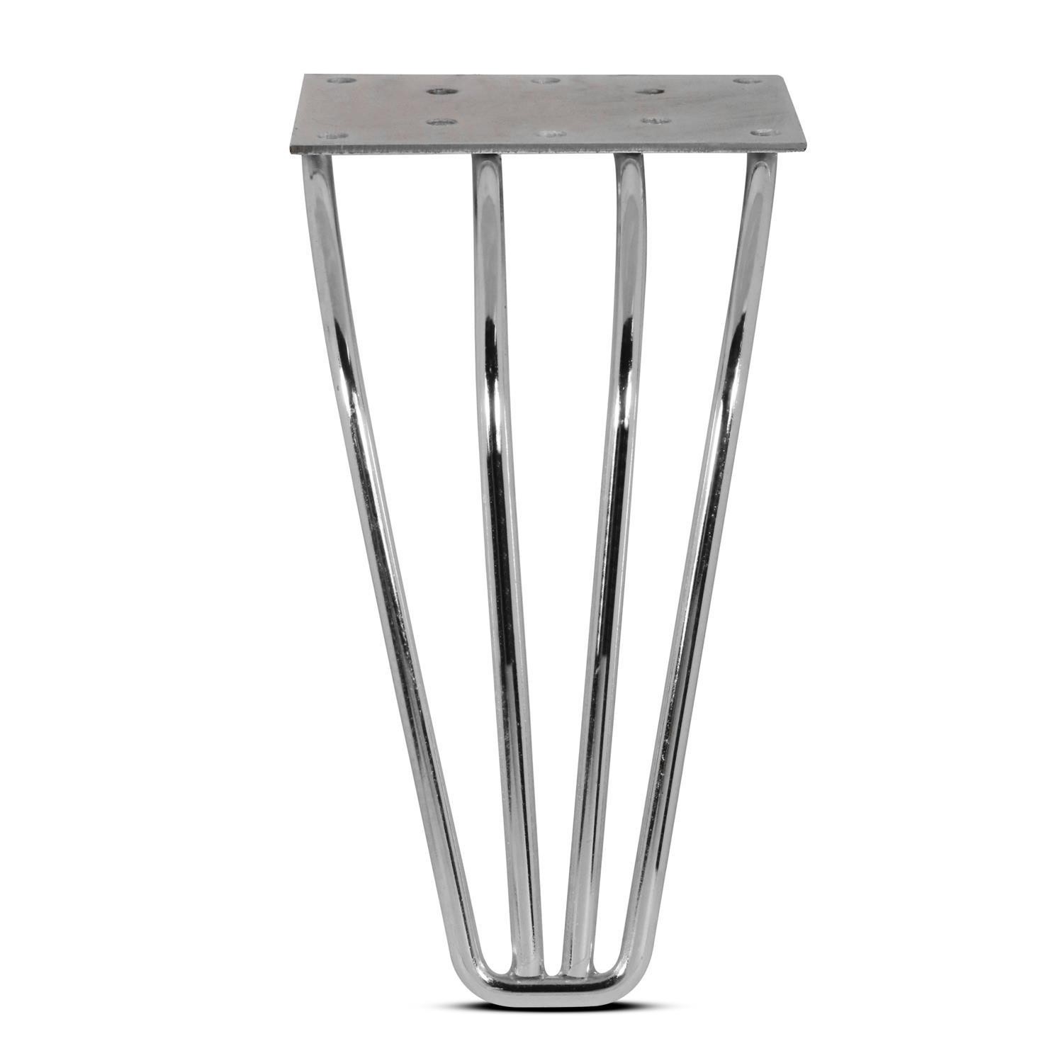 Mobilya Koltuk Kanepe Ünite Ayağı 18 cm Krom Metal Baza Ayak