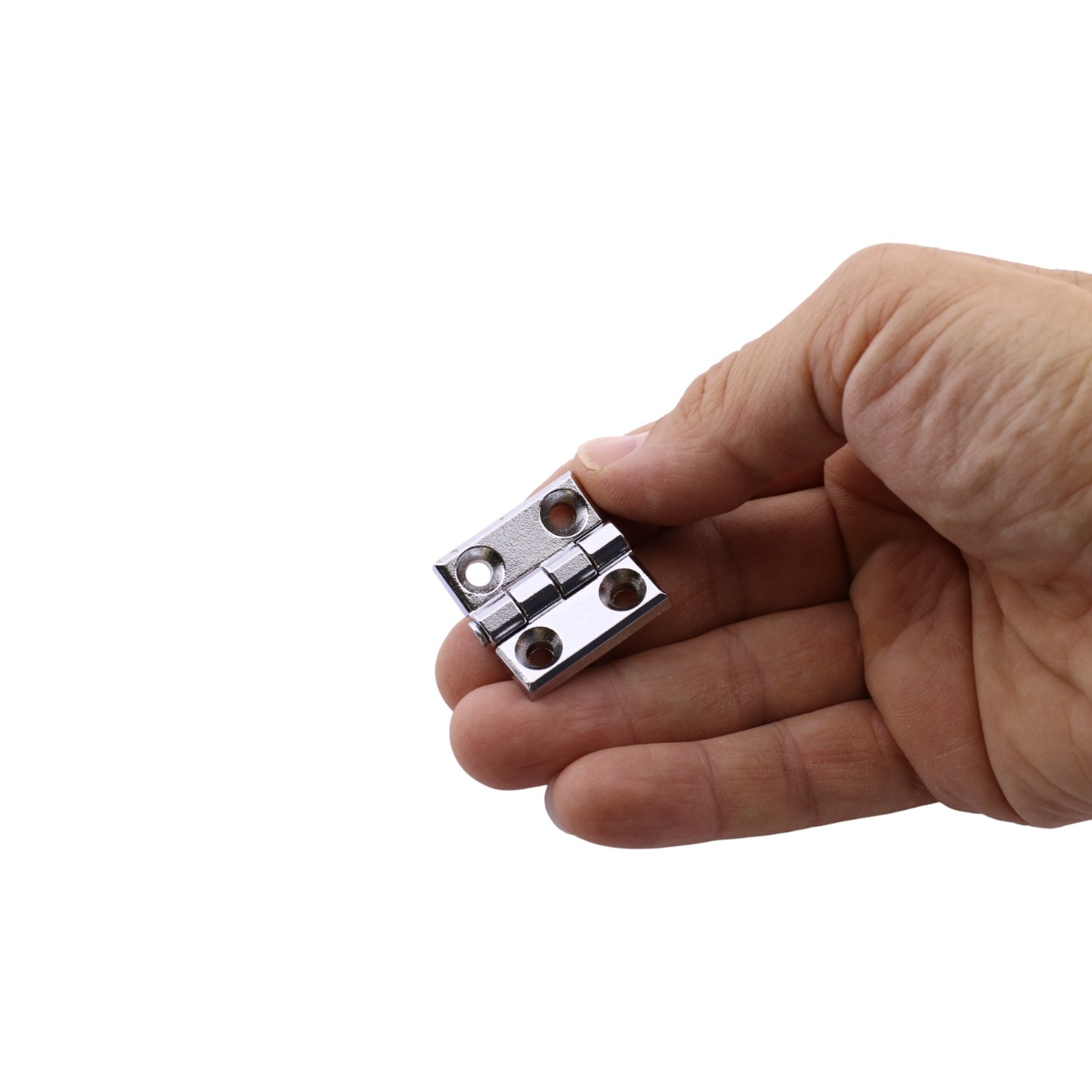 Yaprak Menteşe Metal 2 ADET 30x30 mm Gümüş Krom  Kapi Pencere Dolap Mobilya Kapak Menteşe Bağlantı