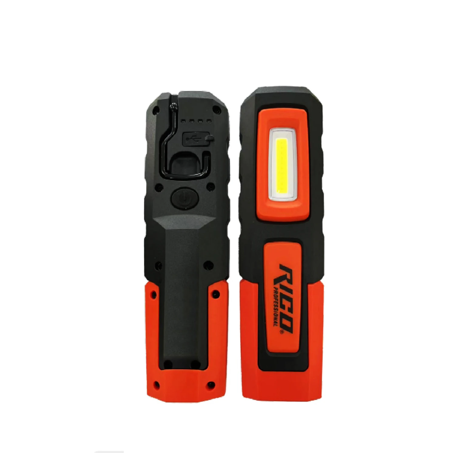 Mıknatıslı Şarjlı Ledli El Feneri 600 Lümen Lambası Spor Kamp Fener SOS & UV Mavi Işık Oto Tamir