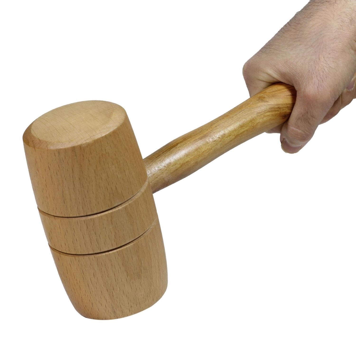 Eltos Ağaç Tokmak Ahşap Hobi Çekici Tokmağı 65 mm