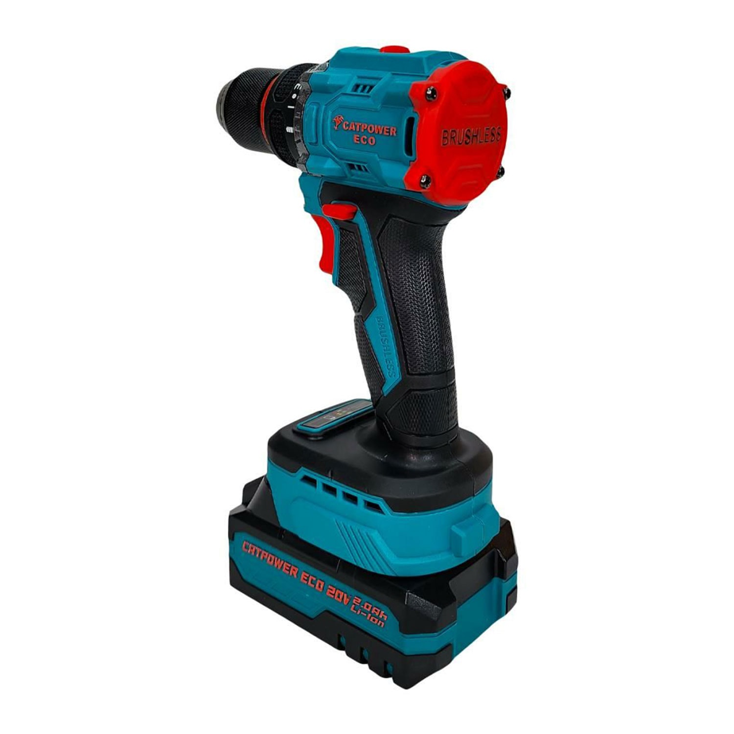 Catpower E1010 Çift Akü Çantalı Kömürsüz Li-ion 20V 2.0Ah Profesyonel Matkap Güçlü Vidalama Seti