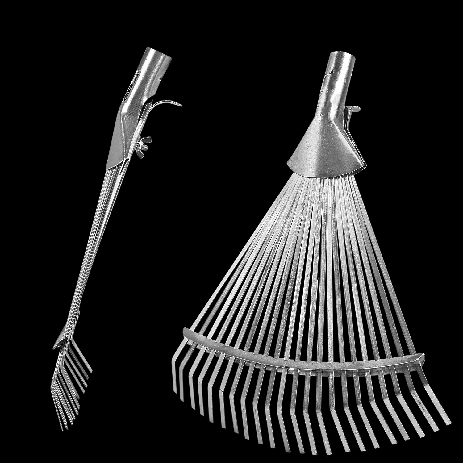 Metal Ayarlanabilir Bahçe Tarla Tırmık Çim Peyzaj Yaprak Ot Saman Temizleme Toplama Tırmığı 1 Adet