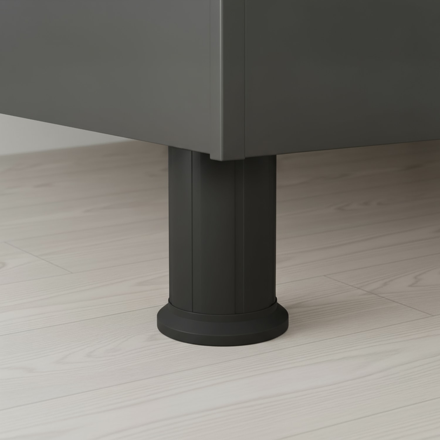 Keson 1 Adet 10 cm Siyah Plastik Mobilya Baza Tv Ünitesi Yükseltme Ayağı Destek Ayağı 