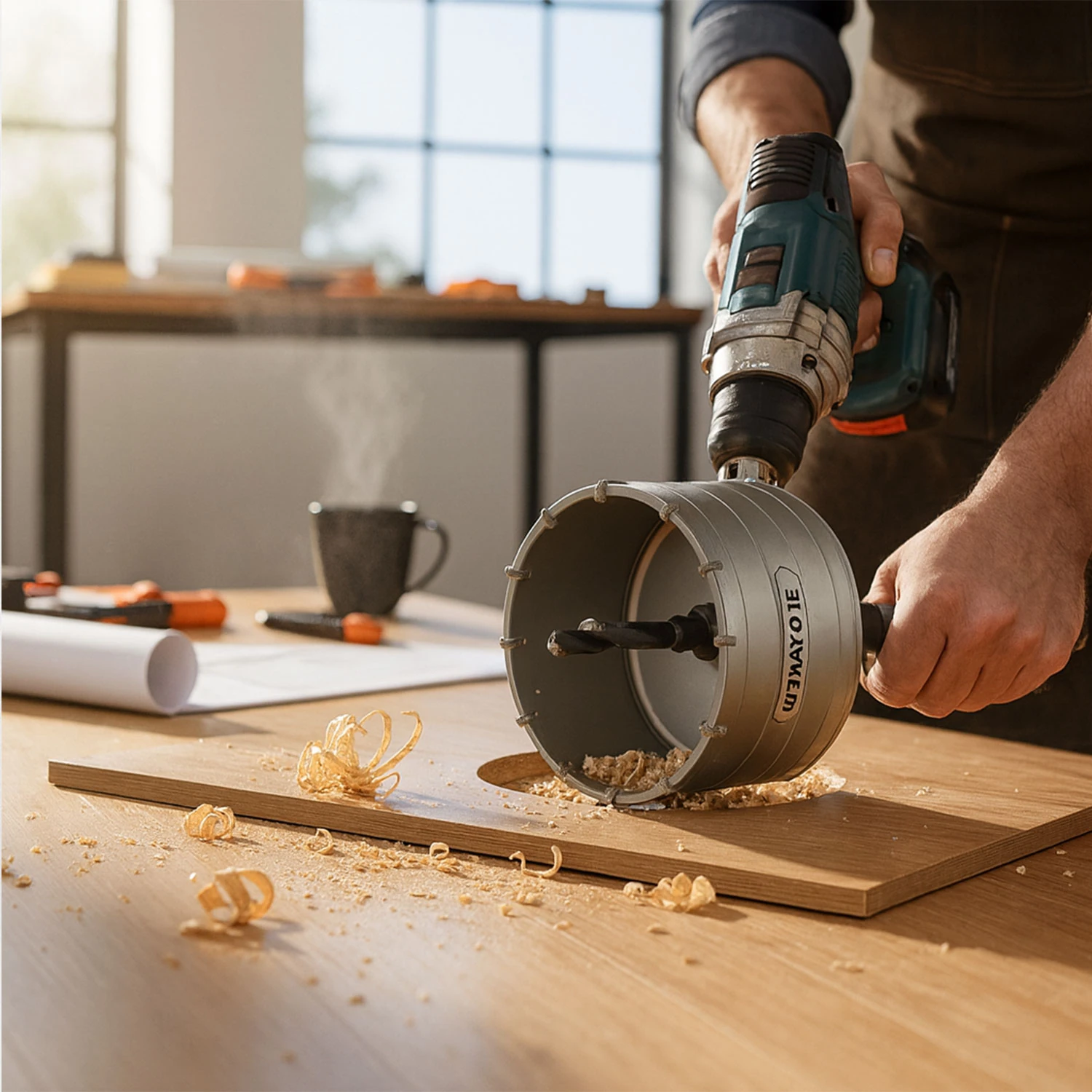 GFB Elmas Beton Delme Pançı 125MM SDS Plus Ağır Hizmet Tipi Delici Uç Beton Taş Tuğla İçin