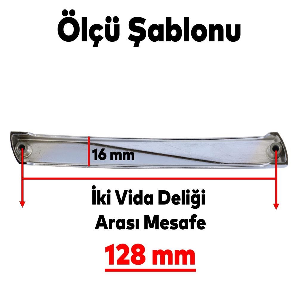 Motif Mobilya Mutfak Dolabı Çekmece Dolap Kulpu Kulpları Kulbu Krom (128 MM-12.8 CM) Metal Kulp