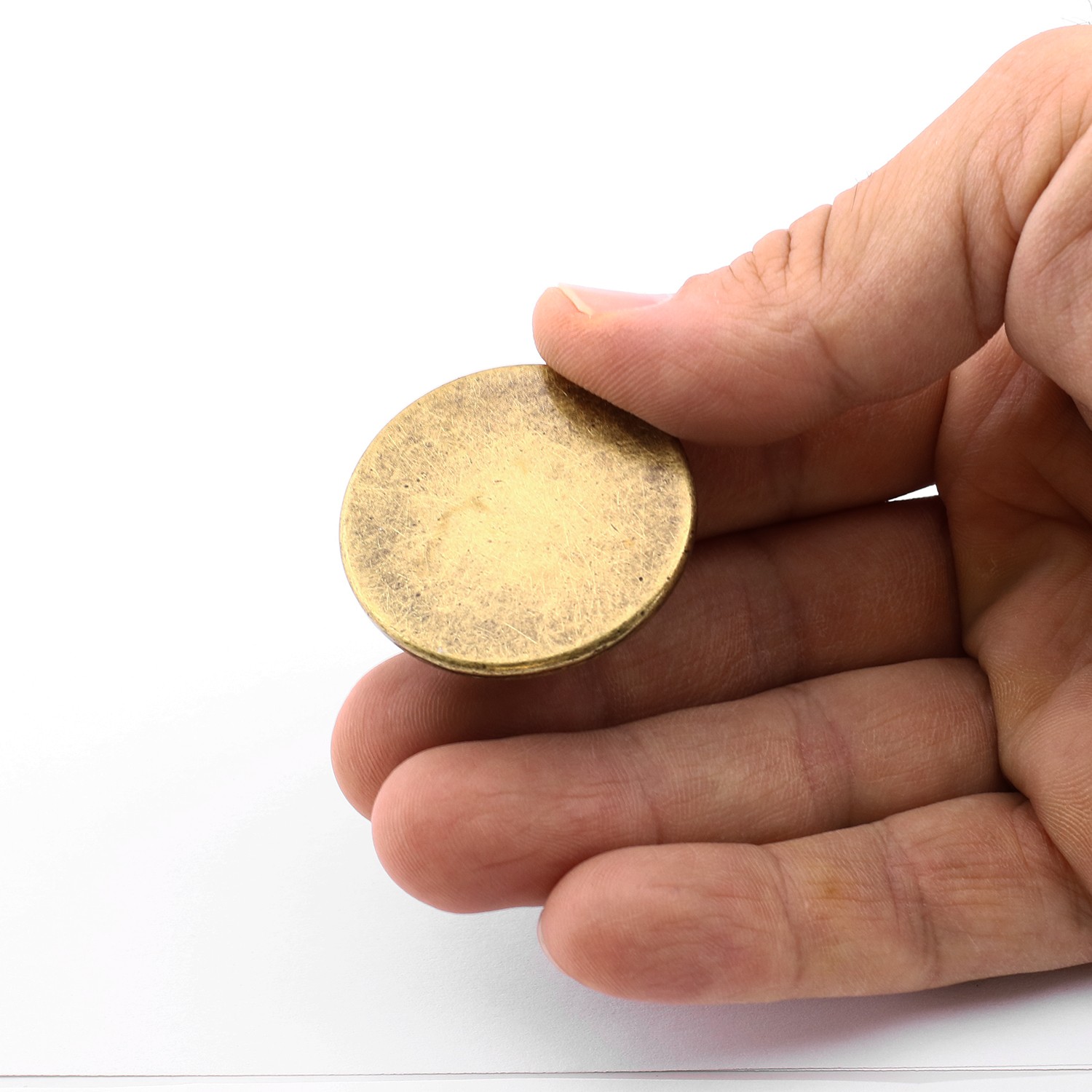 Tek Vidalı Düz Lüks Antik Sarı Düğme Metal Kulp Çekmece Mobilya Mutfak Dolabı Dolap Kulbu Kulplar