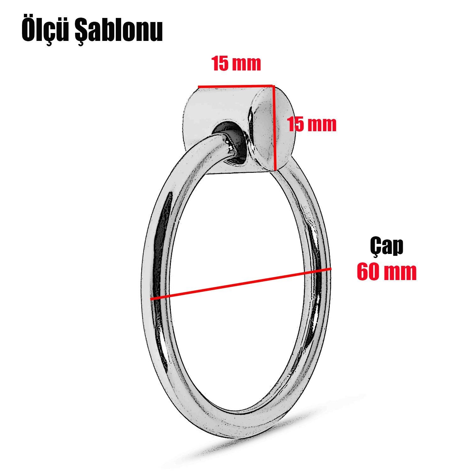 Eco Cordia Sarkaç Dolap Çekmece Kulpu Kulbu Gold Metal Halka Kulp (4 ADET)