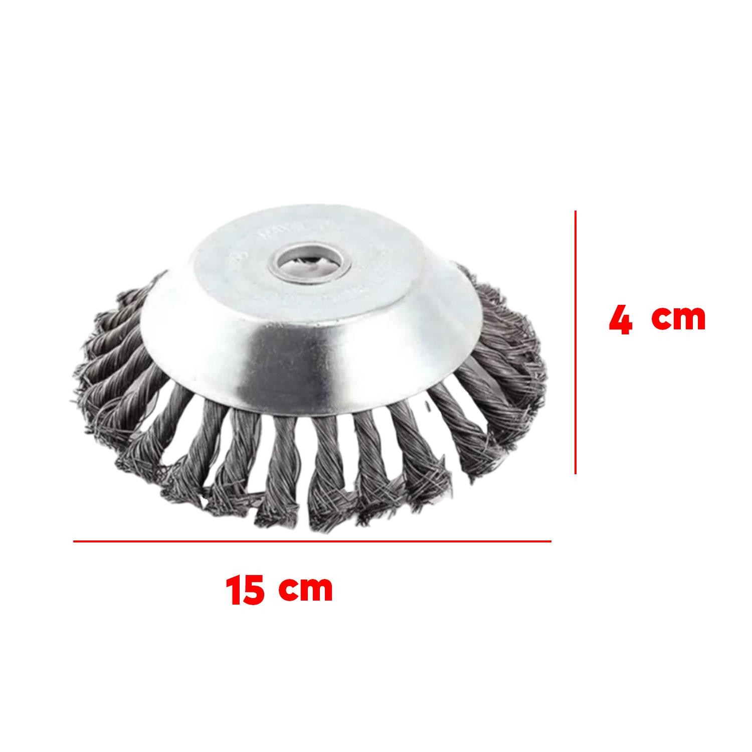 Kaldırım Temizleme Aparatı Yol Taş Duvar Beton Çıkmış Ot Süpürme Metal Motorlu Tırpan Misinası 6"