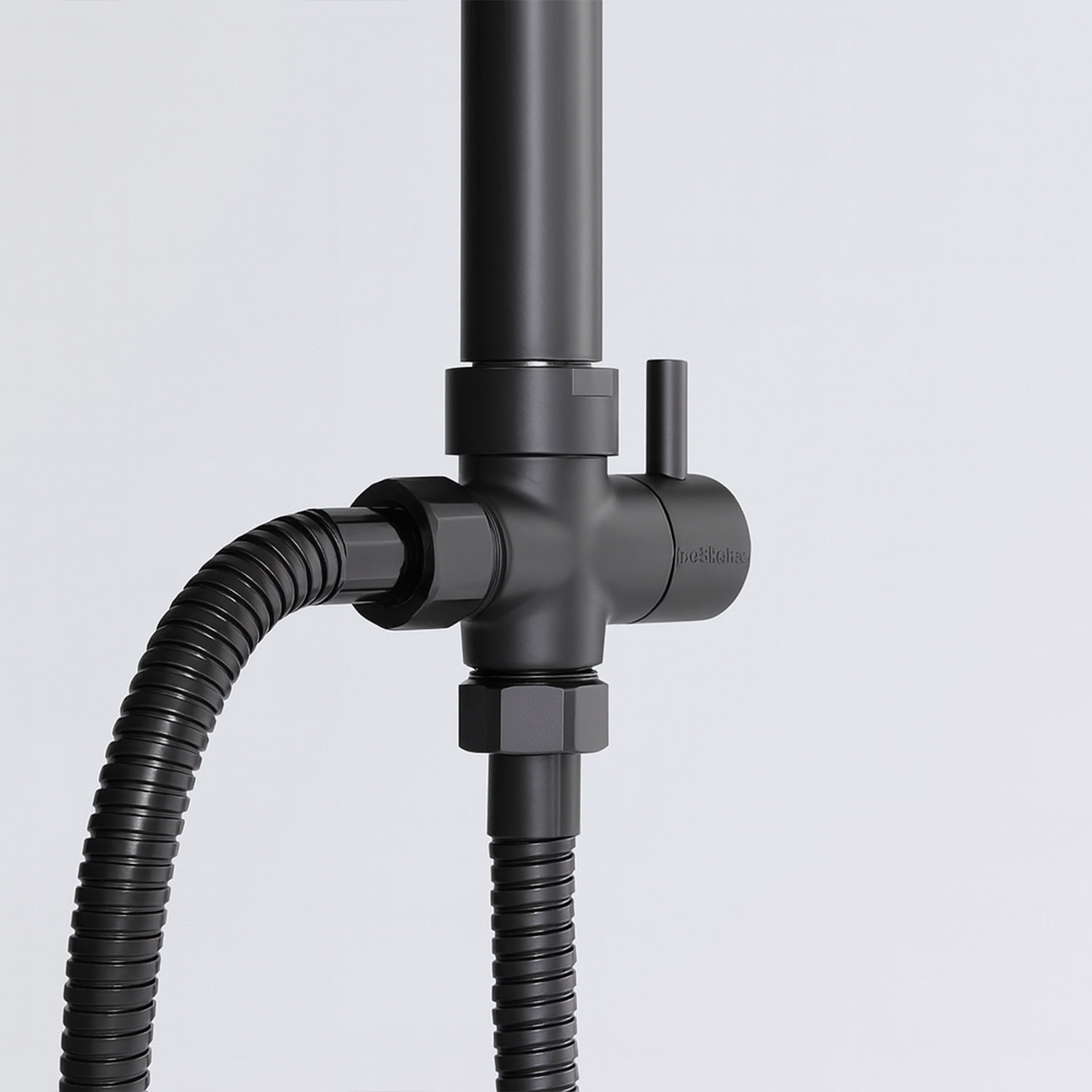 Robot Duş Seti Tam Takım Siyah Lüks Yağmurlama Çok Fonksiyonlu El Duşu Başlıklı Vidalı Duş Sistemi